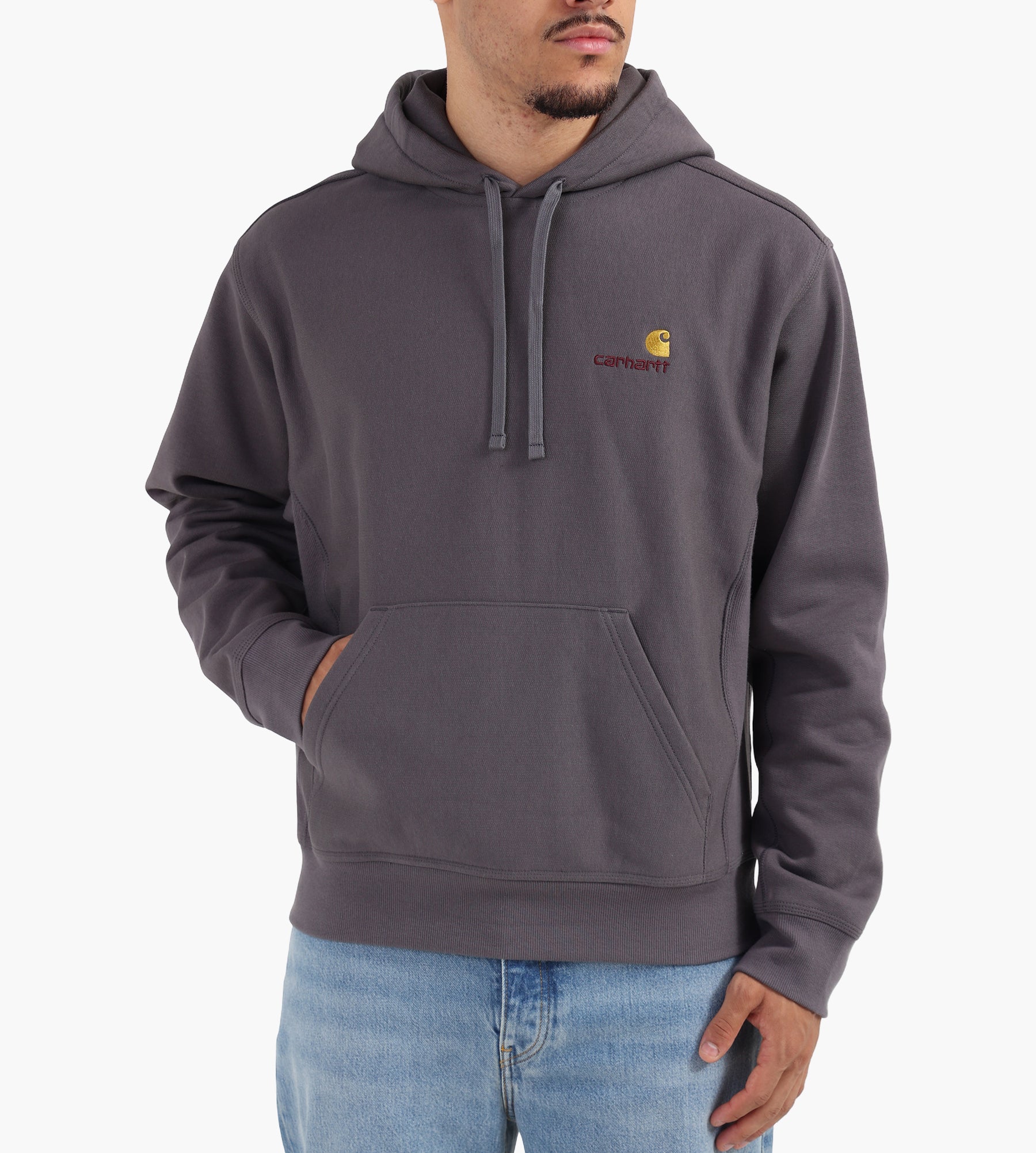 Script Hoodie Grey Hoodie Carhartt Carhartt WIP American Script