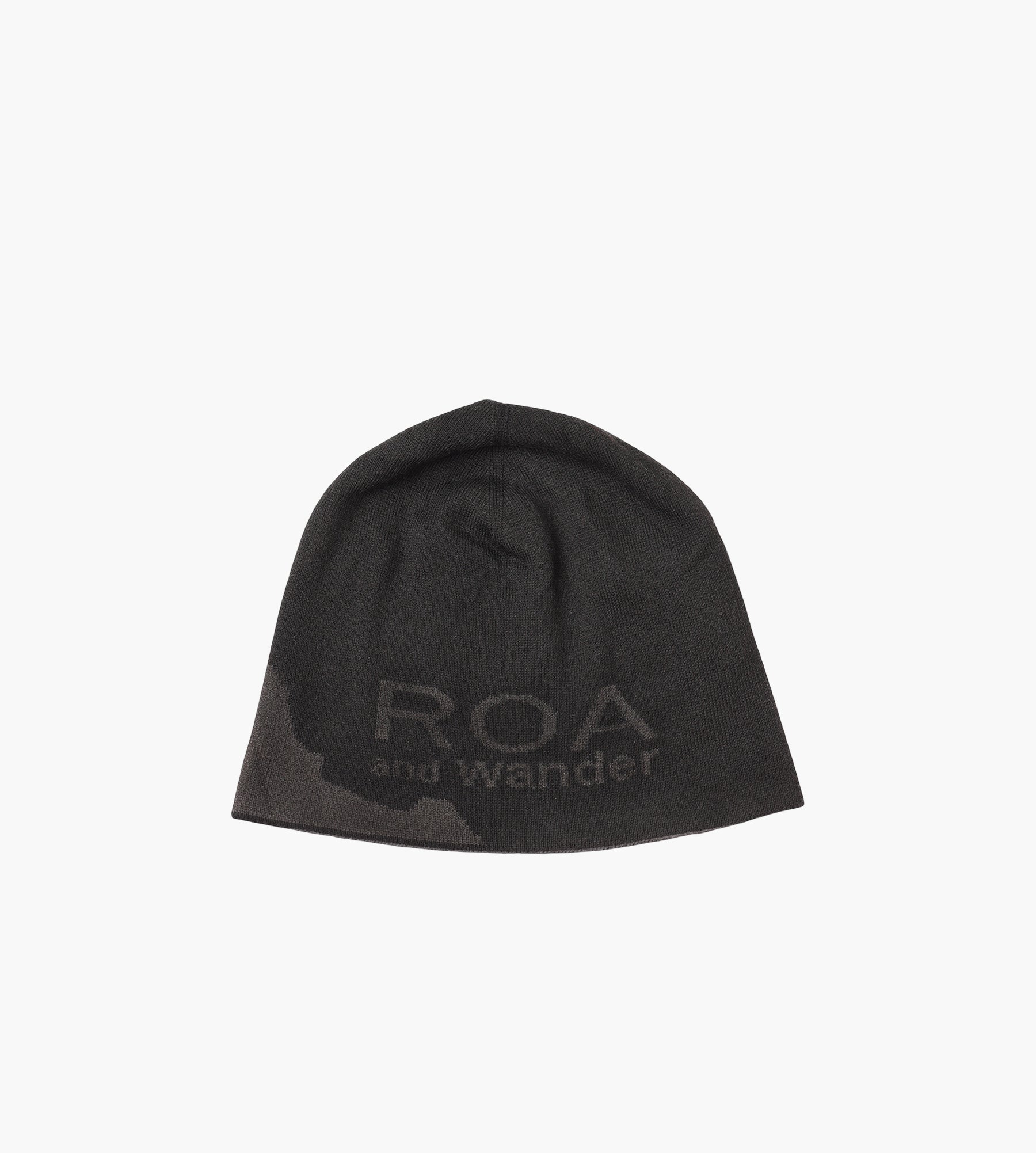 ROA X And Wander Logo Cotton Beanie Black