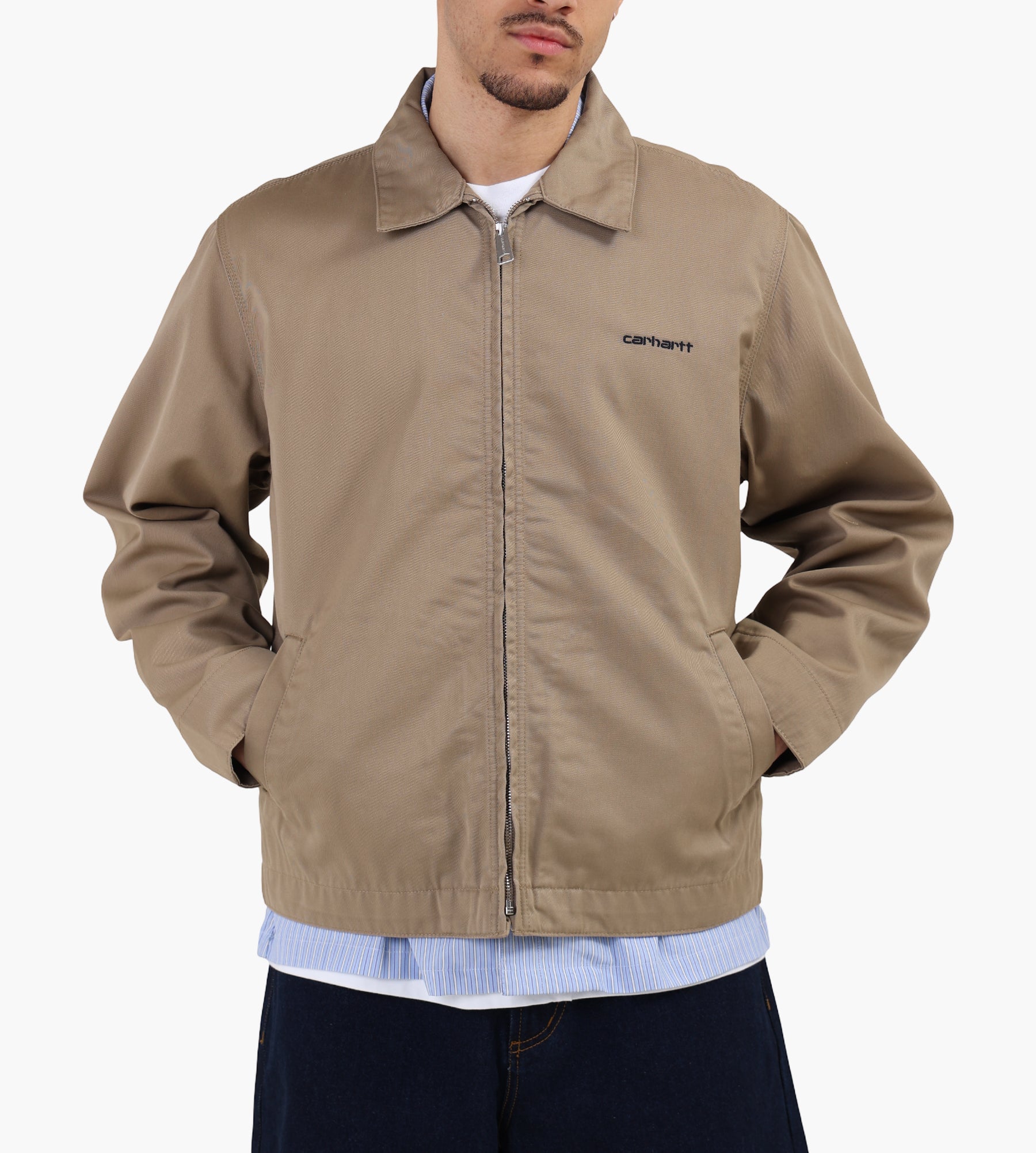 Carhartt WIP S26 Module Script Jacket Leather Black