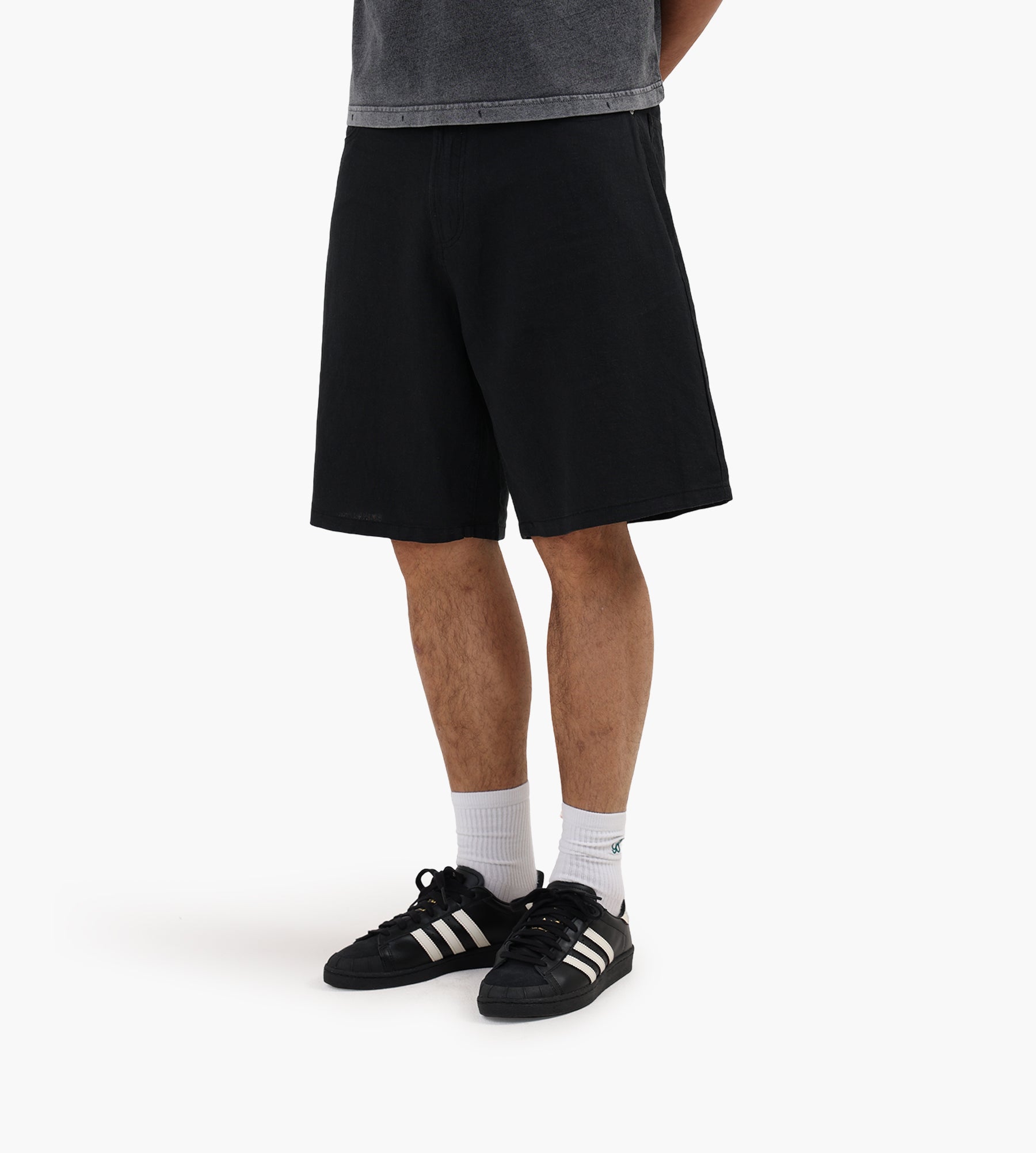 Obey Baggy Linen Devin Short Black