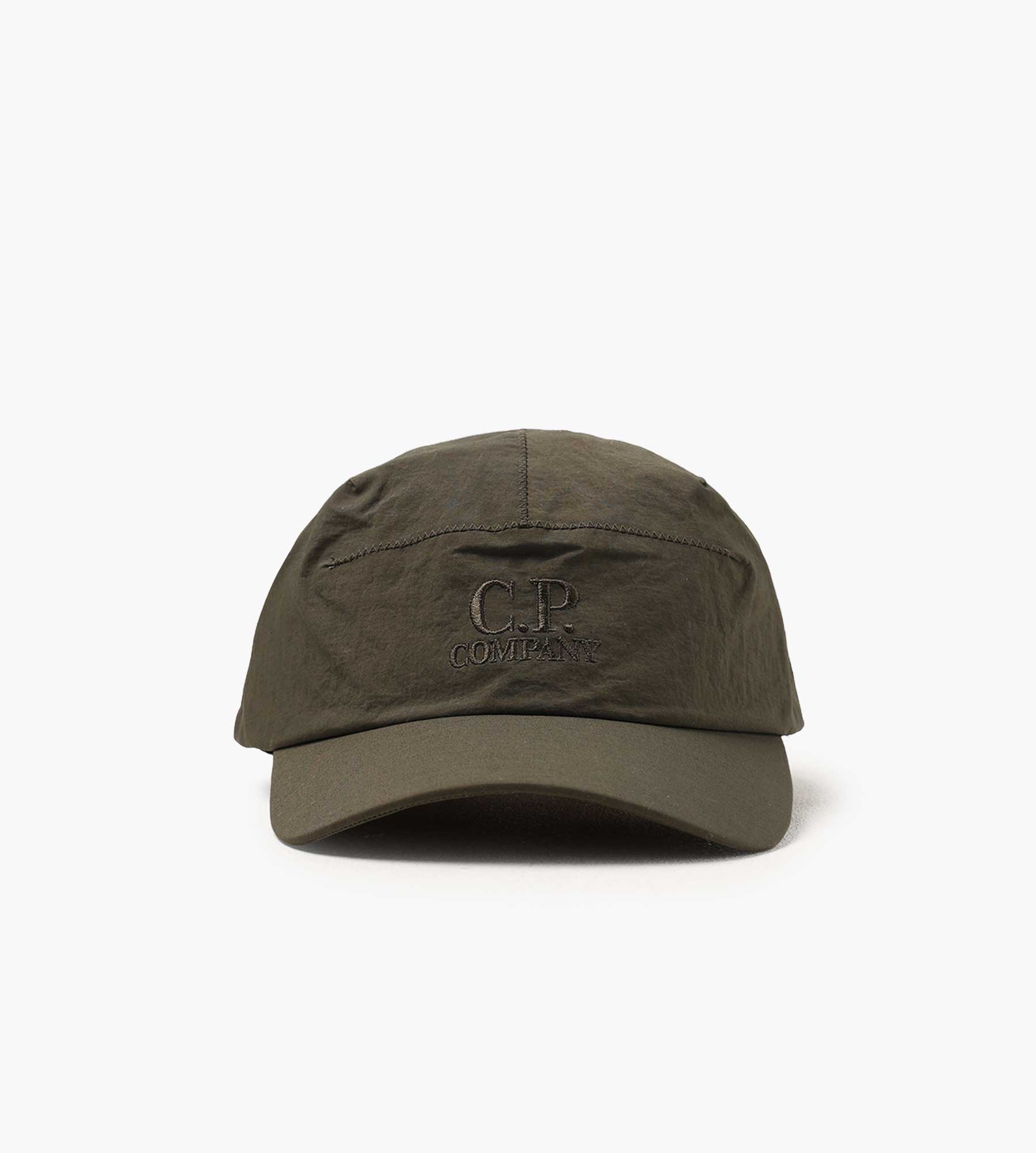 C.P. Company Plain Paper Touch Cap Ivy Green