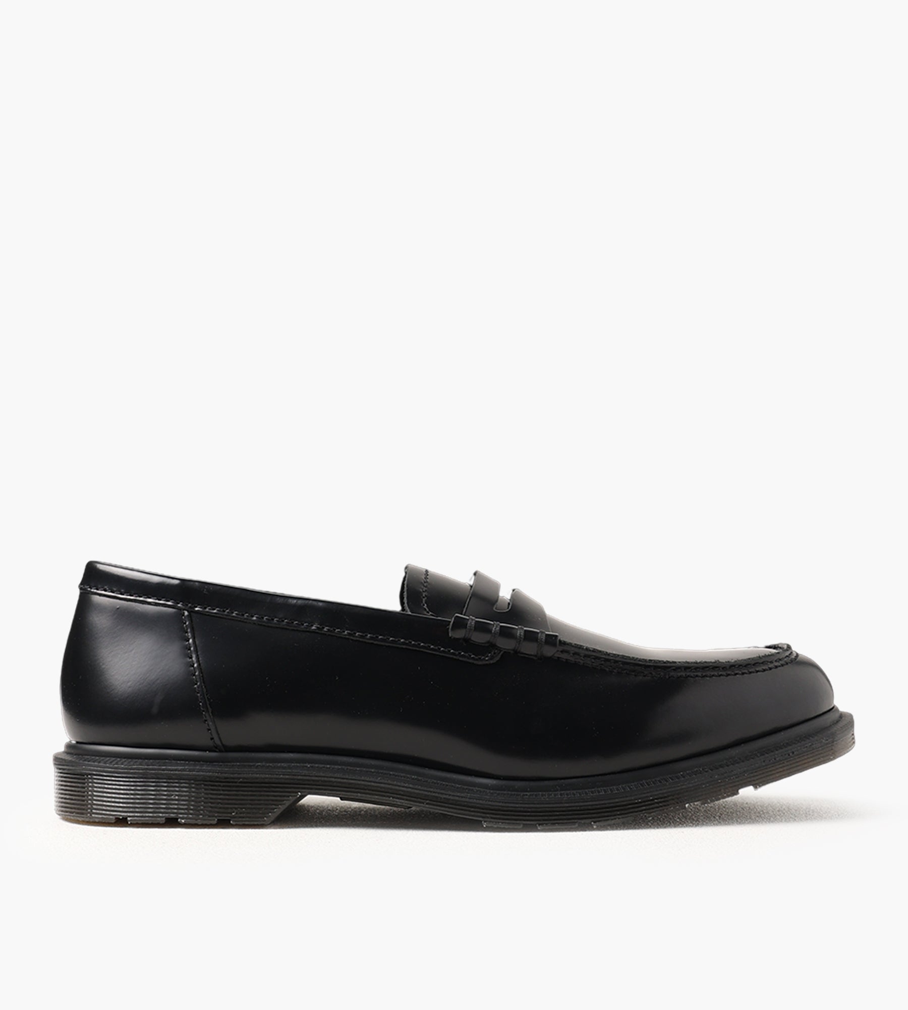 Dr. Martens Black Leather Zip Slip-On Loafers Dr. Martens Delapre Penny Loafers | Black | SVD USA main image 3