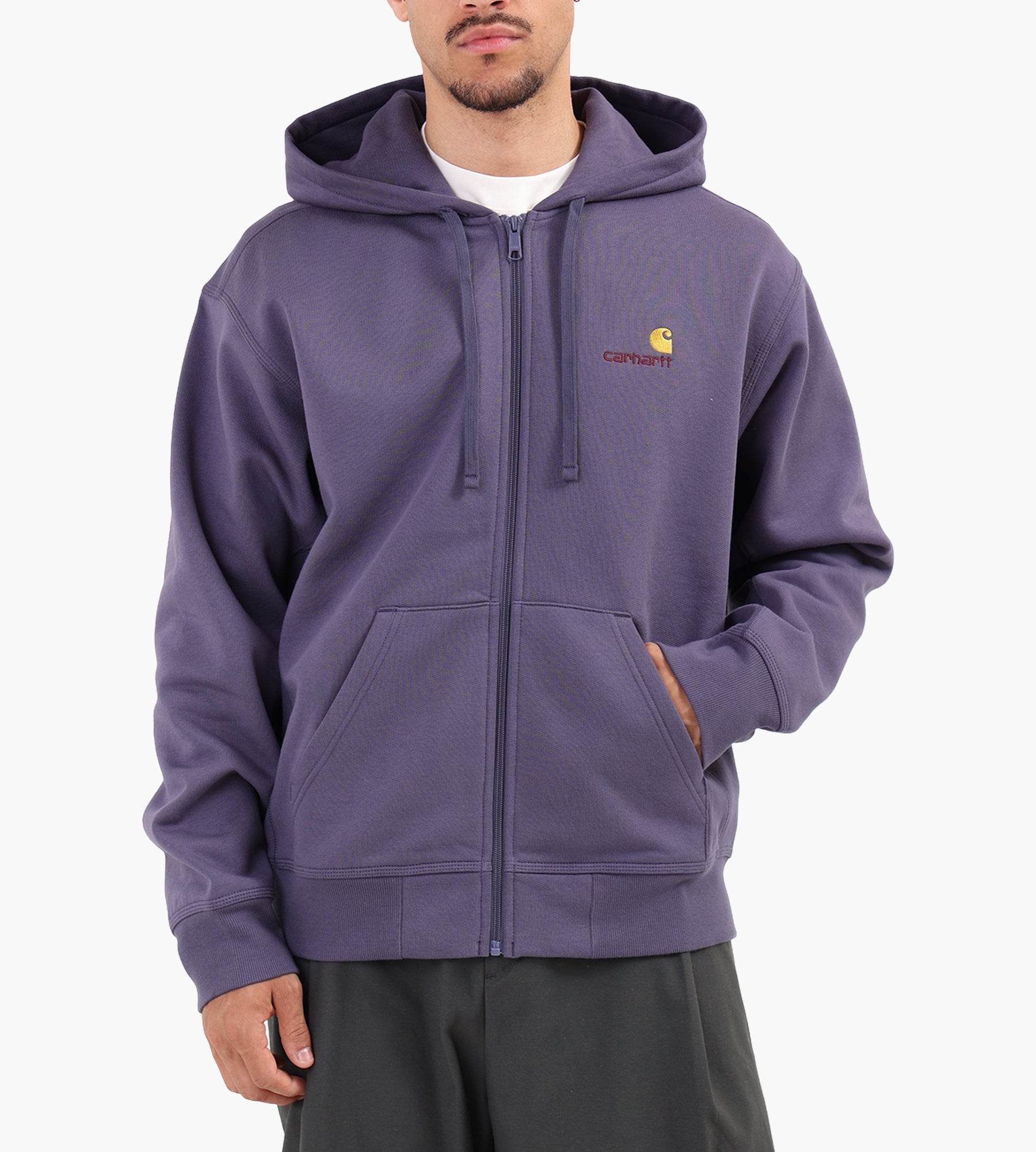 Carhartt WIP Hooded American Script Jacket Shady Purple