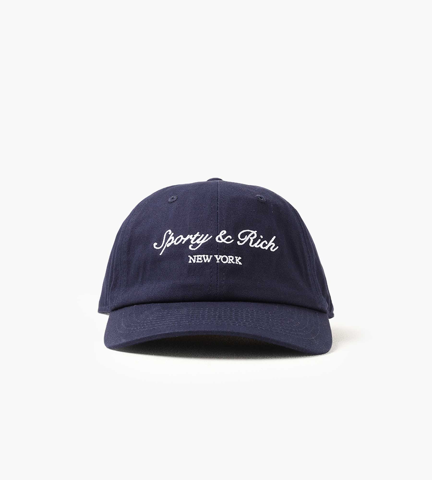 Sporty & Rich Syracuse NY Hat Dark Navy White