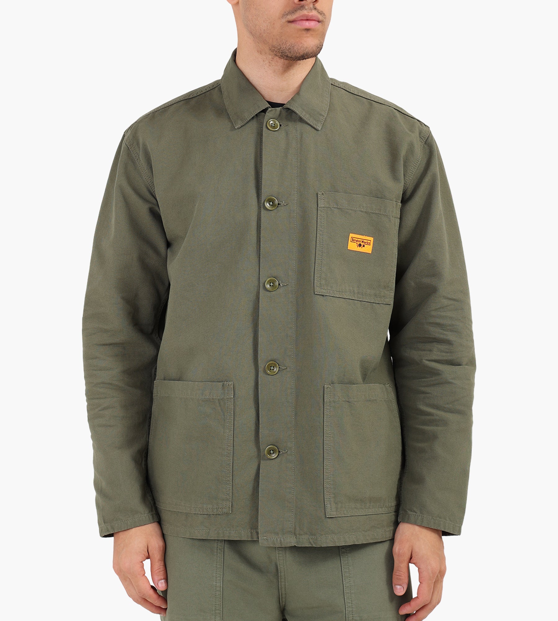 Service Works Canvas Chore Shirt Olive
