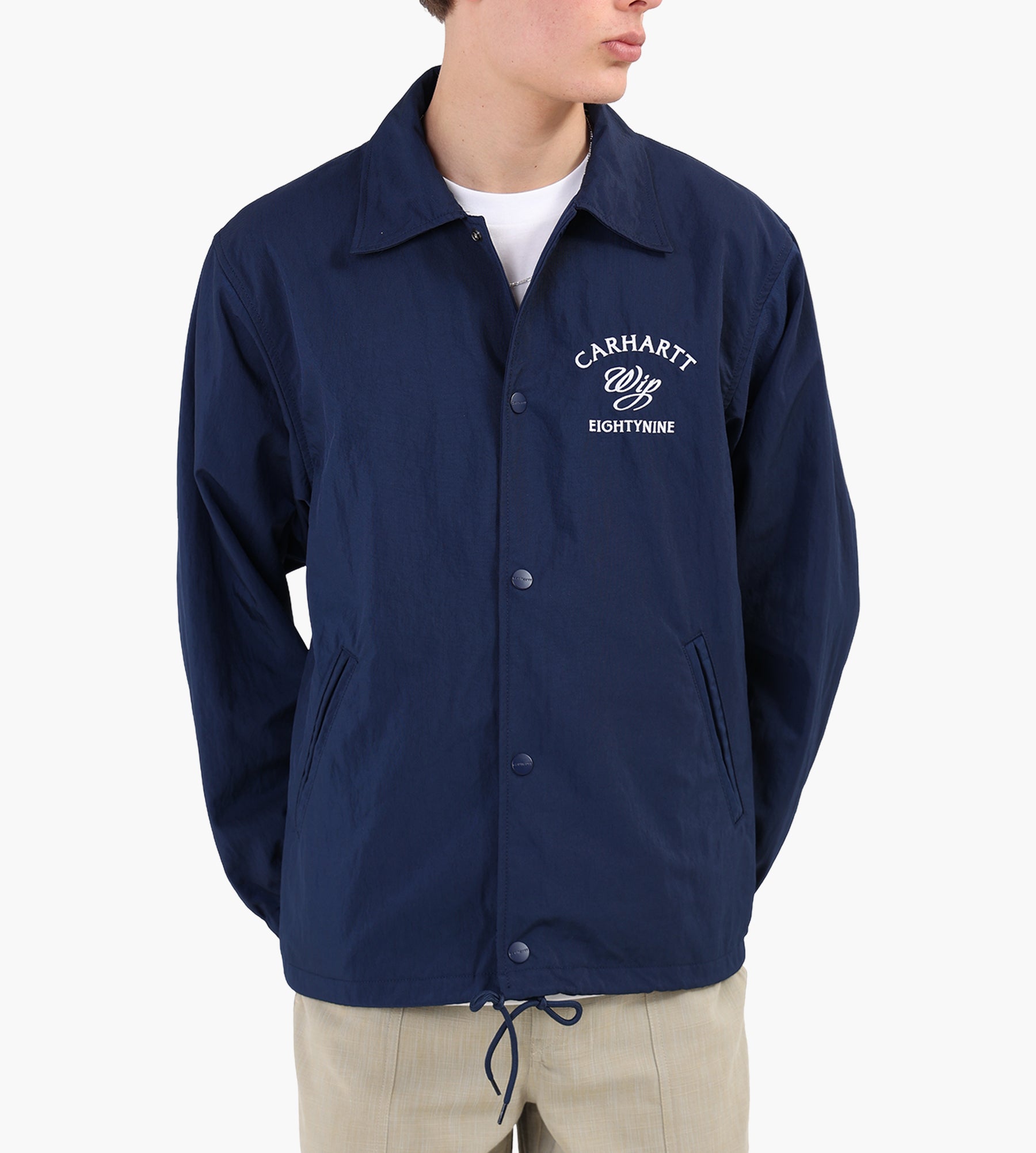 Carhartt WIP Eightynine Coach Jacket Jupiter White Carhartt WIP Eightynine Coach Jacket Jupiter White