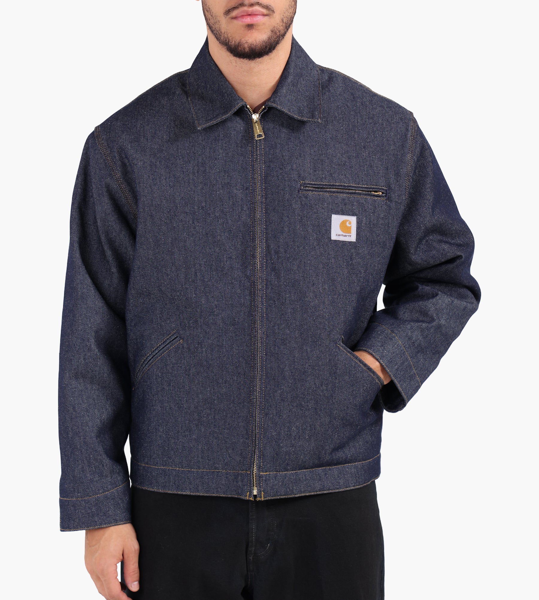 Carhartt WIP OG Detroit Jacket Denim Blue Rigid Carhartt WIP OG Detroit Jacket Denim Blue Rigid