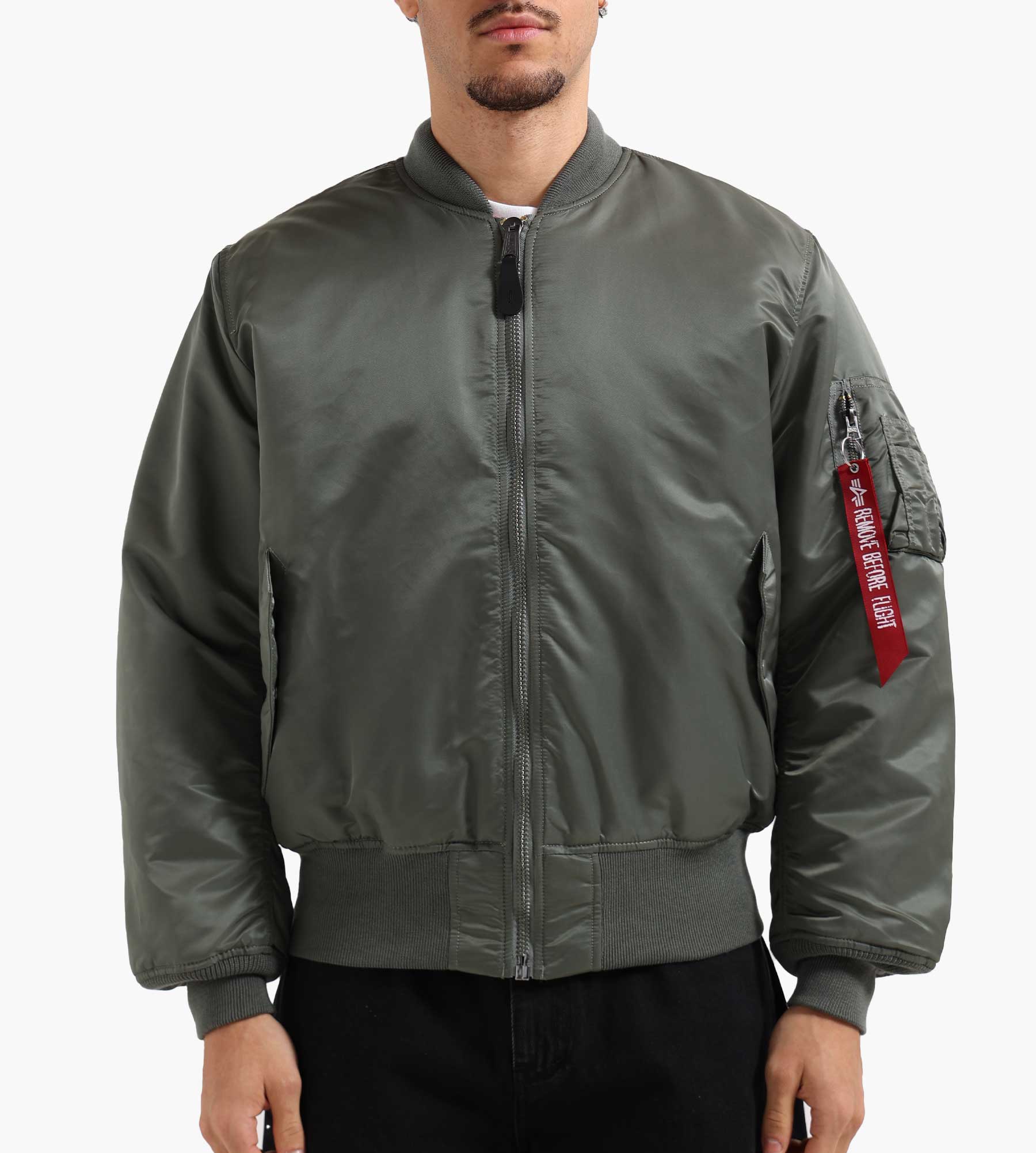 M*C様 ALPHA INDUSTRIES MA-1 Lヴィンテージグレー 80-90's USA製 ALPHA MA-1 フライトジャケット L ビンテージグレー |