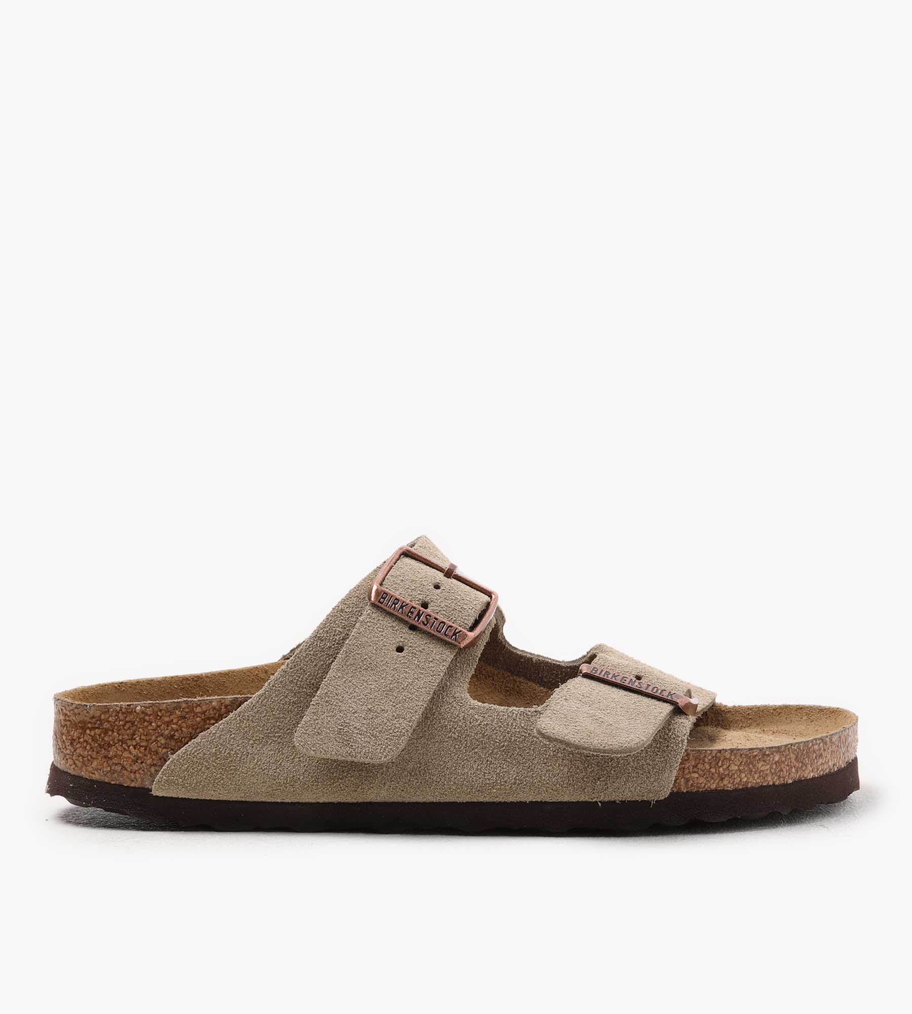 Birkenstock Arizona Soft Footbed Suede Leather Taupe