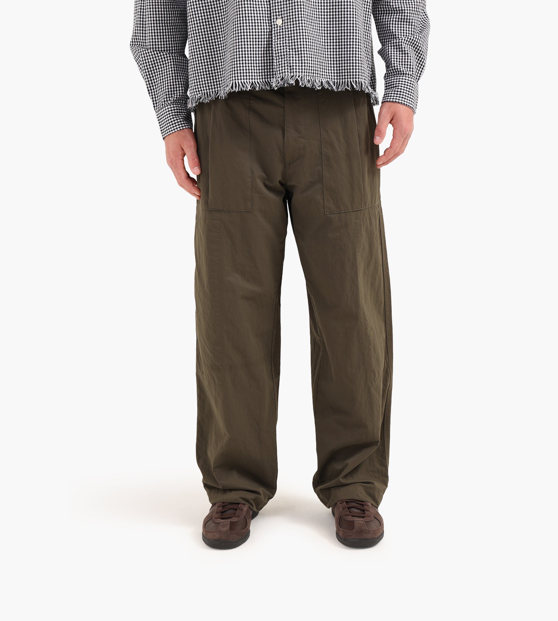 C.P. Company Diagonal Flatt Nylon Cargo Pant Ivy Green