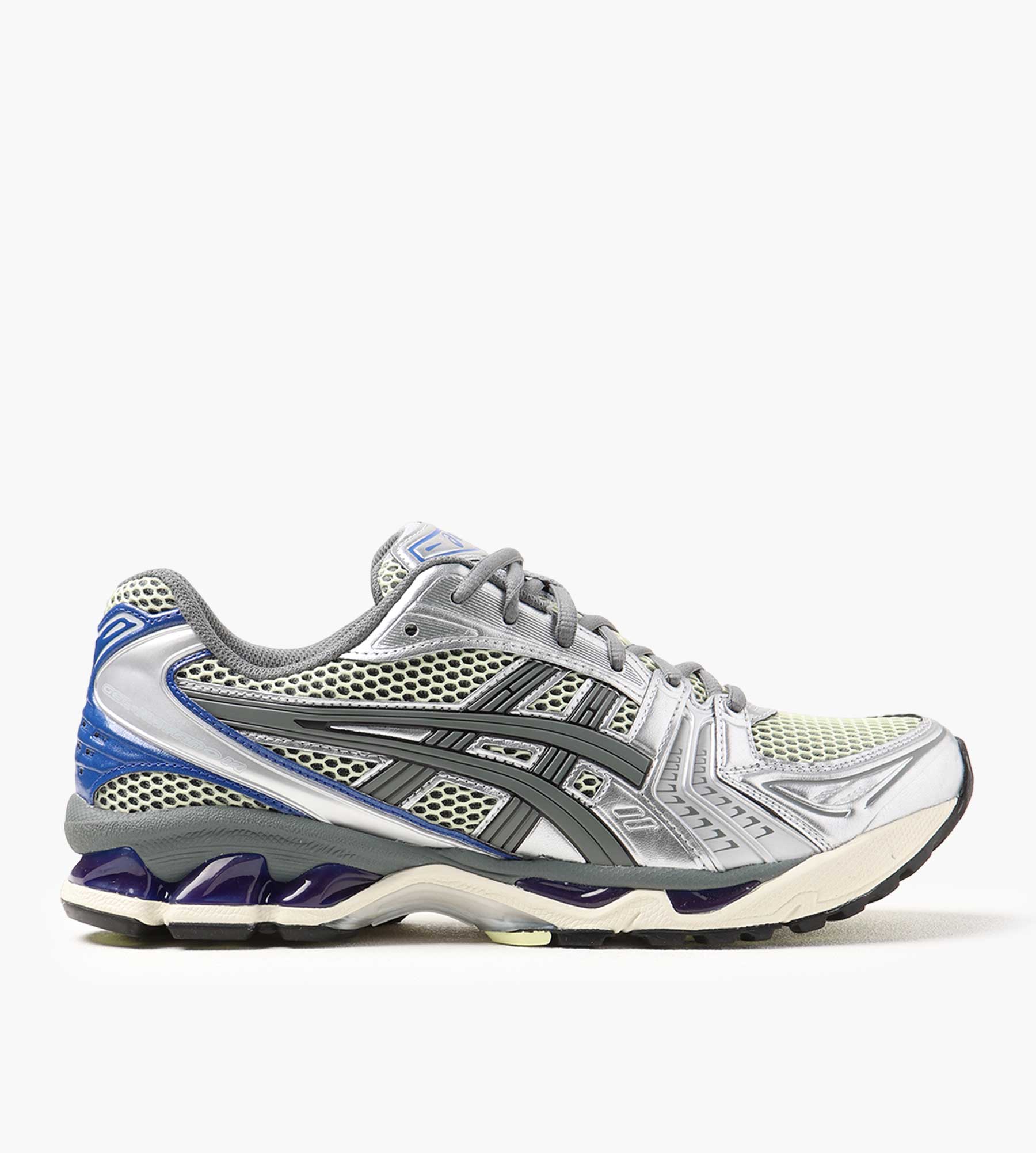 Asics GEL-Kayano 14 Soft Yellow Asics Blue