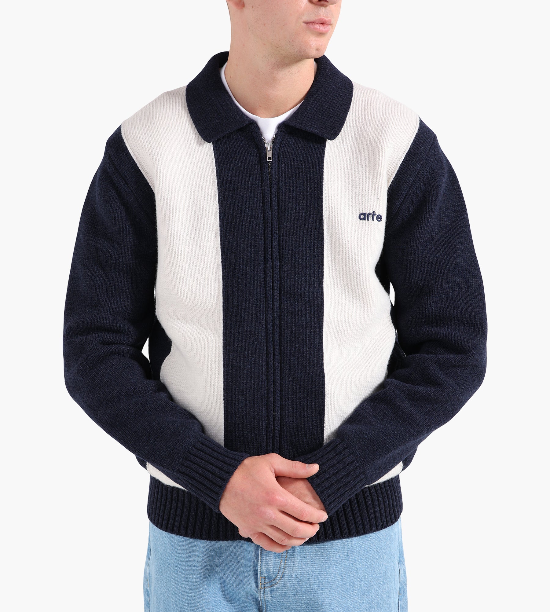 arte antwerpニットカーディガン　M Arte Antwerp / ART Cardigan Flower Round Knit | Arte Antwerp