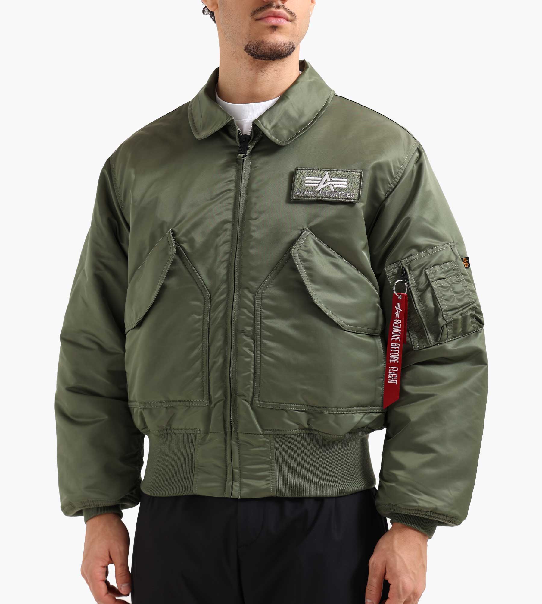 Alpha Industries CWU-45 Heritage Bomber Jacket Sage Green