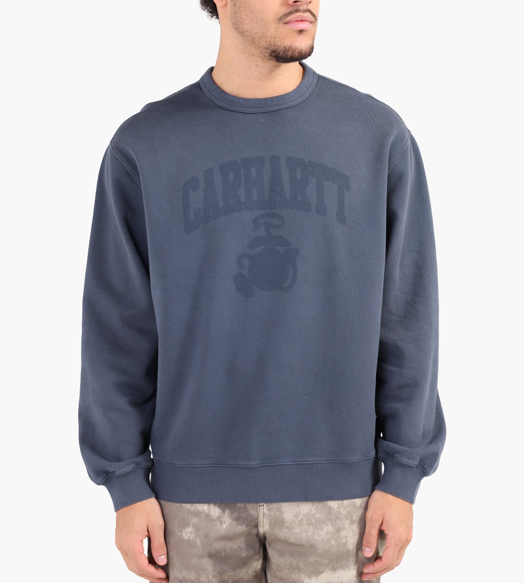 Carhartt WIP Faded Pond Corps Sweater Deep Night