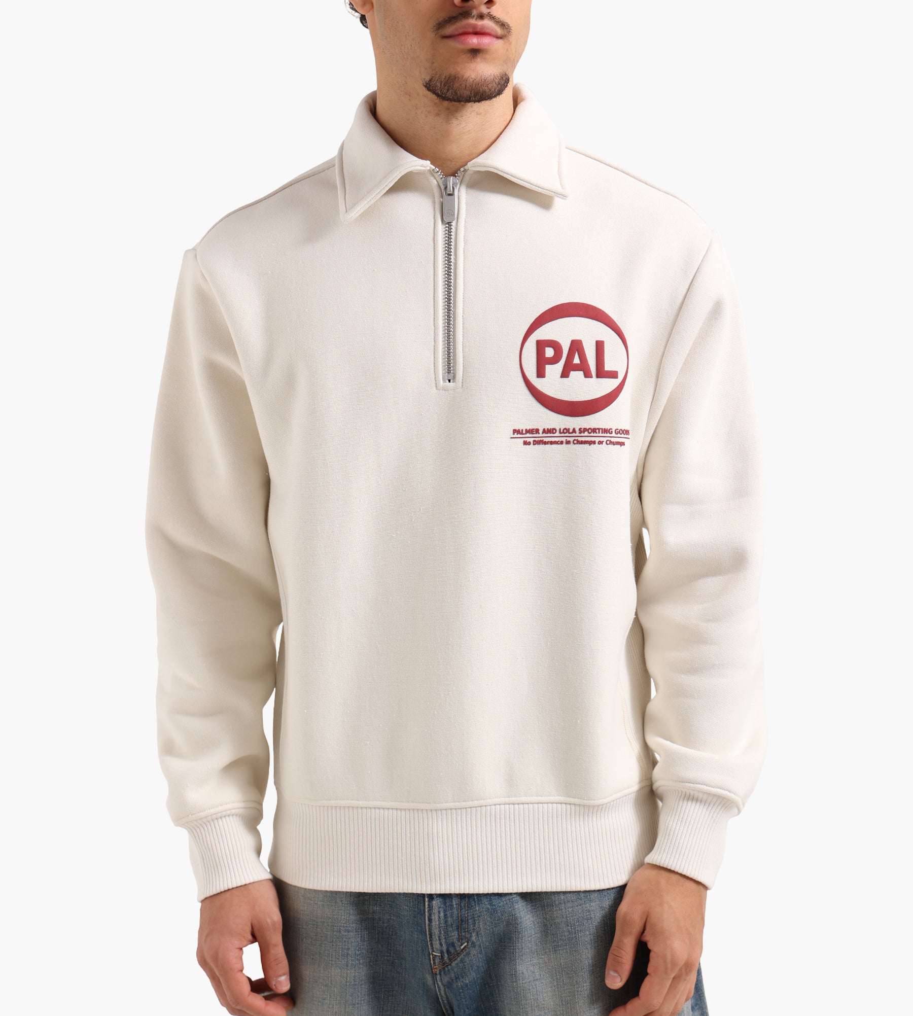 PAL Sporting Goods Pre Game Half Zip Marshmallow