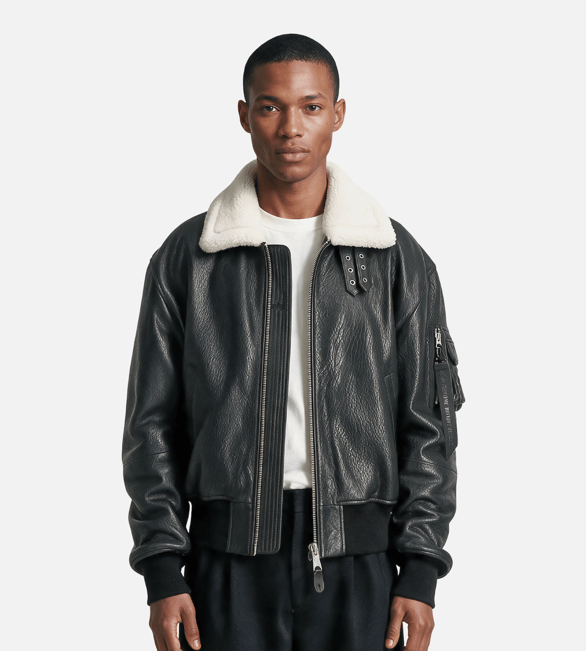 Alpha Industries B-15 Leather UV Black