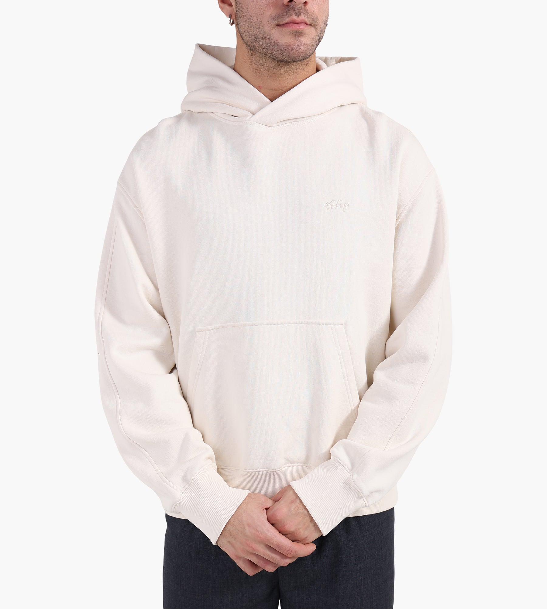 OLAF Signature Boxy Hoodie Off White