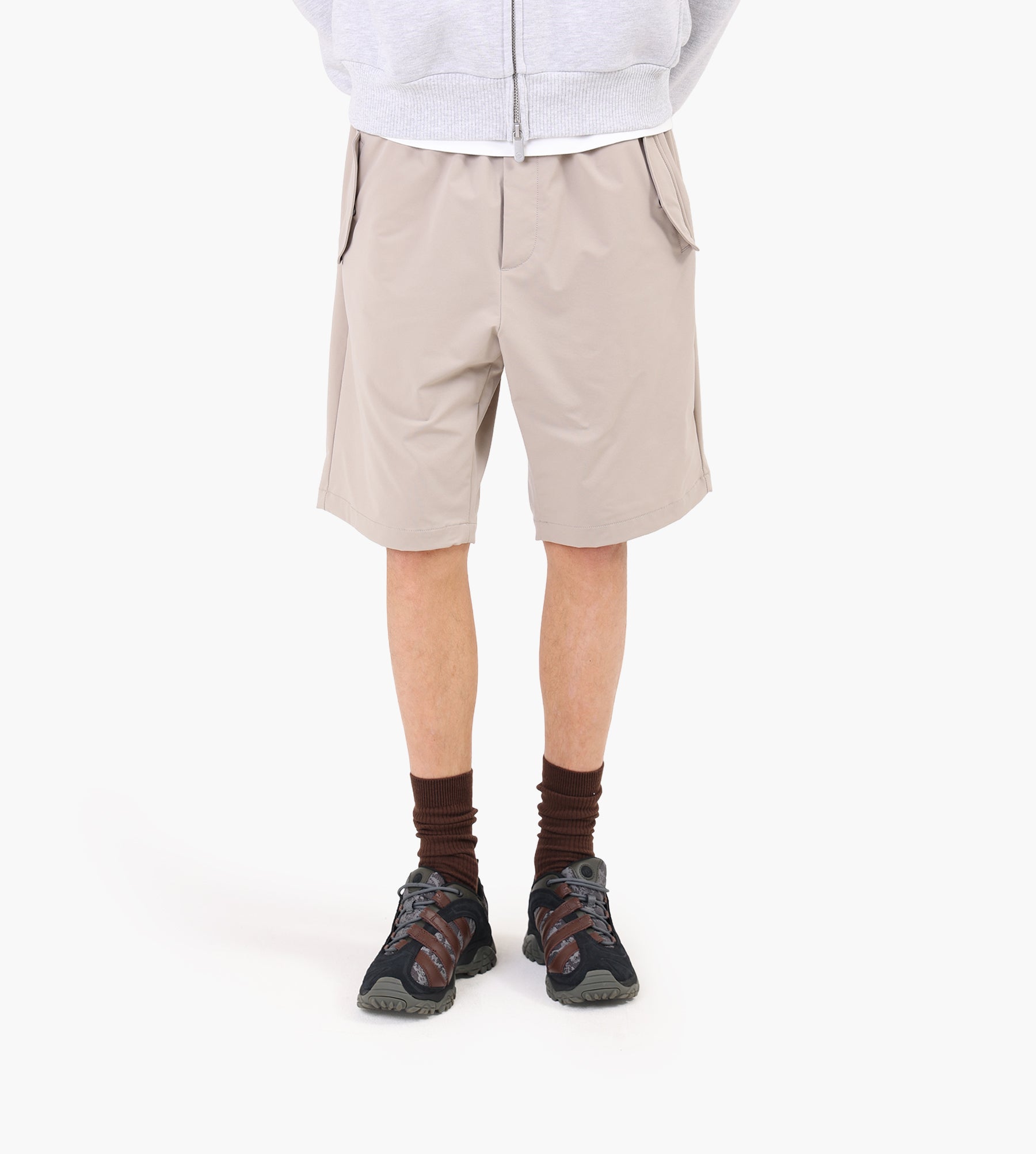 KA_YO Parachute Shorts Plaza Taupe