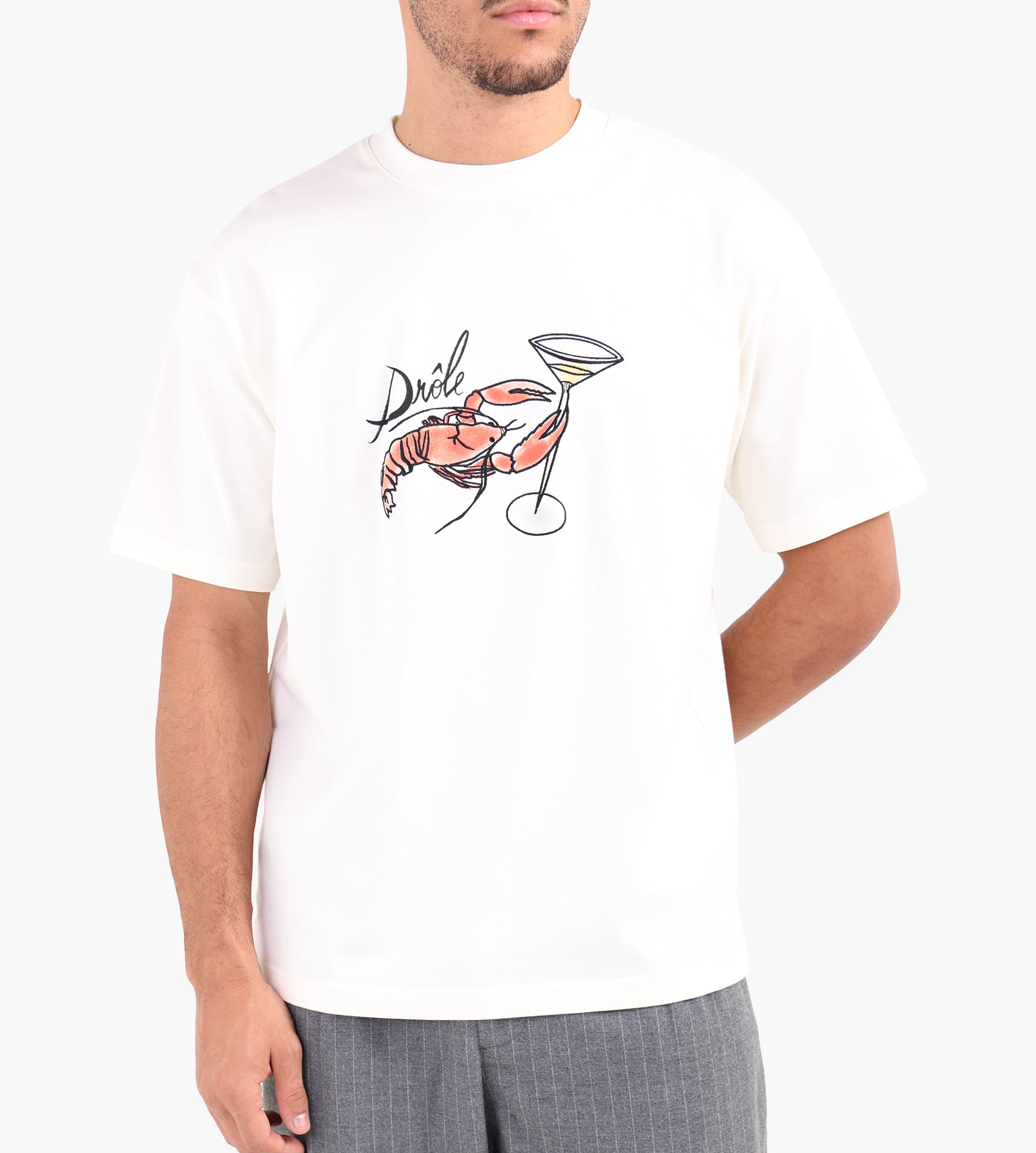 Drôle de Monsieur Le T-Shirt Homard Off White