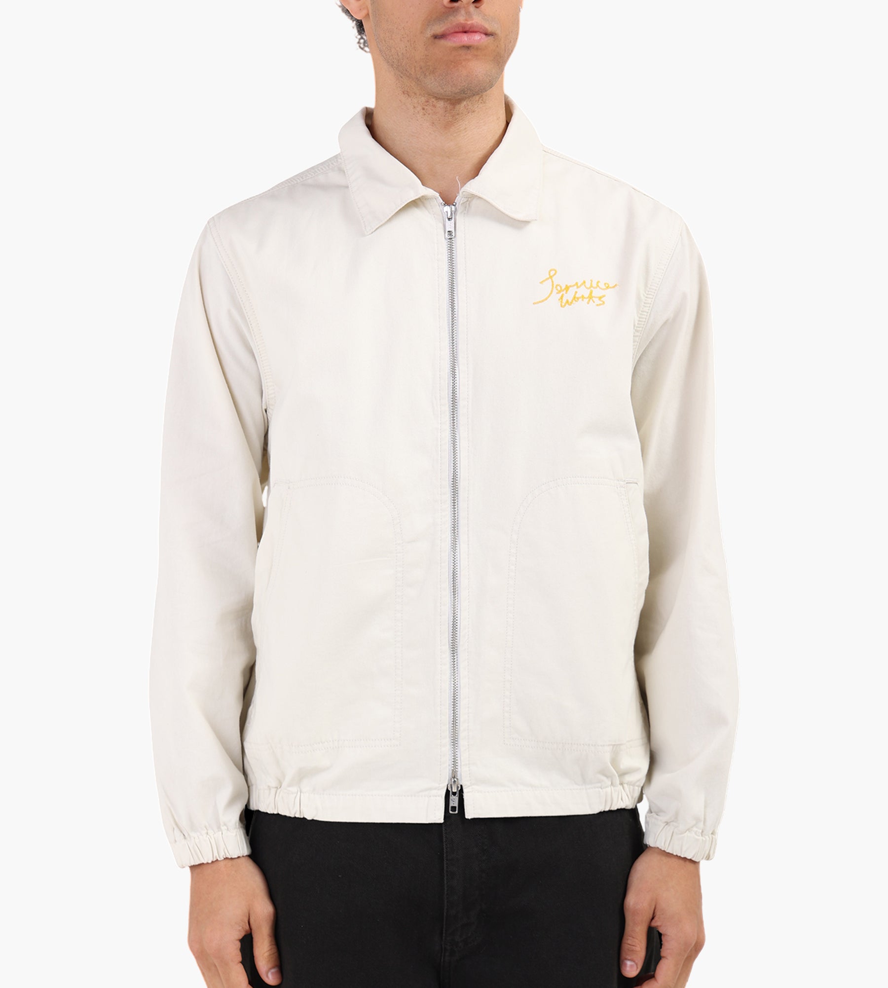 Service Works Twill Work Jacket Off-White
