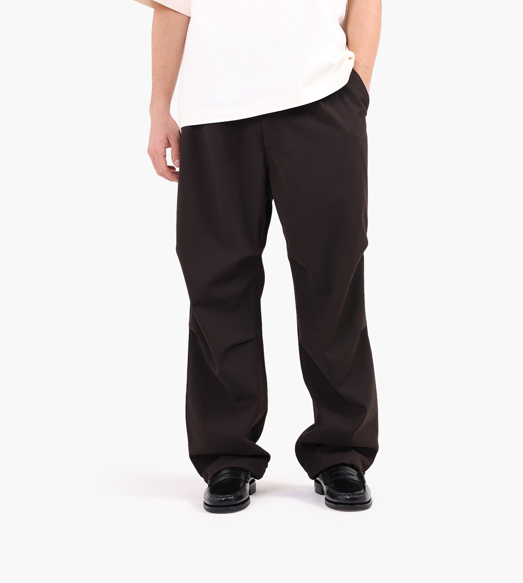 Snow Peak Hybrid Wool Trousers Dark Brown