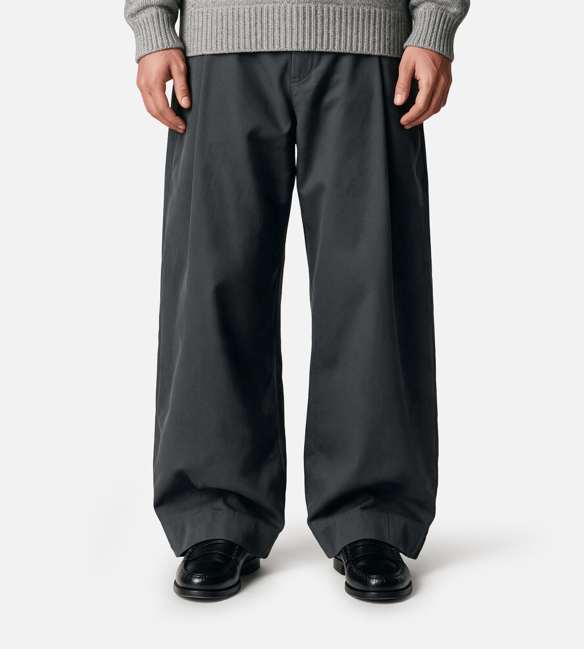 Seventh Pull On Pant Charcoal Tweed
