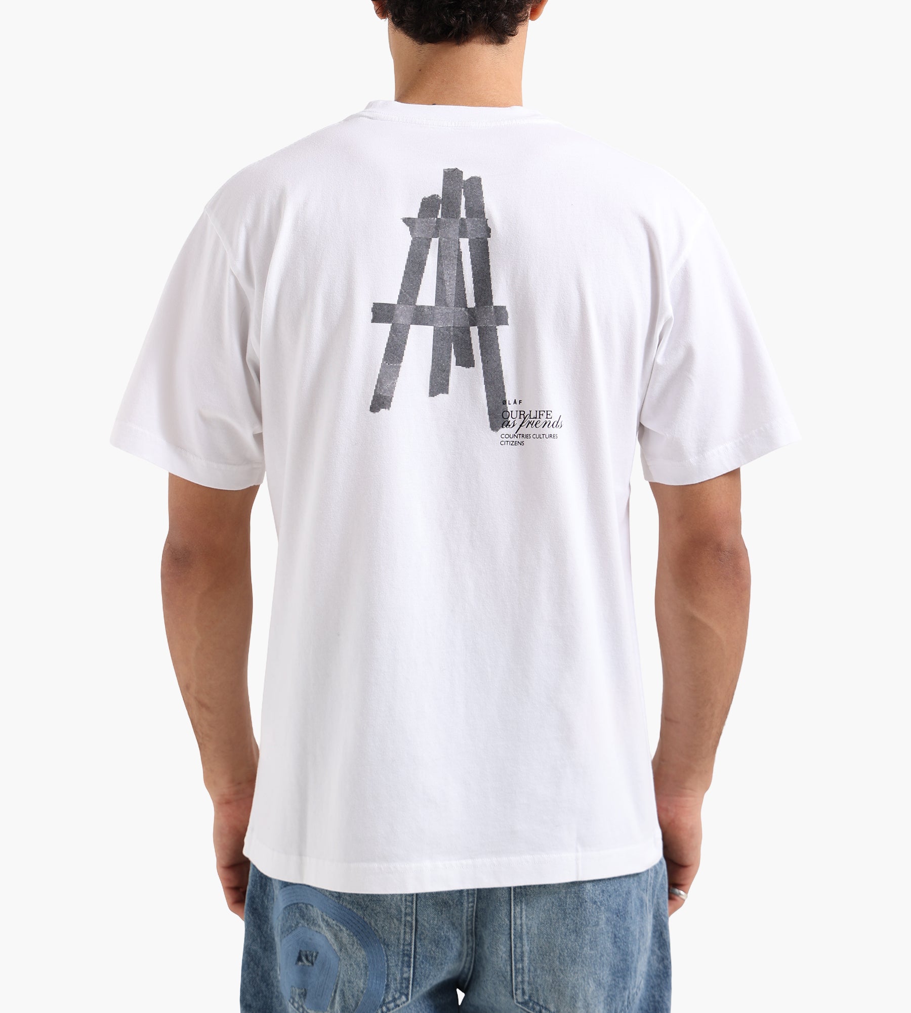 OLAF Taped Easel Tee Optical White