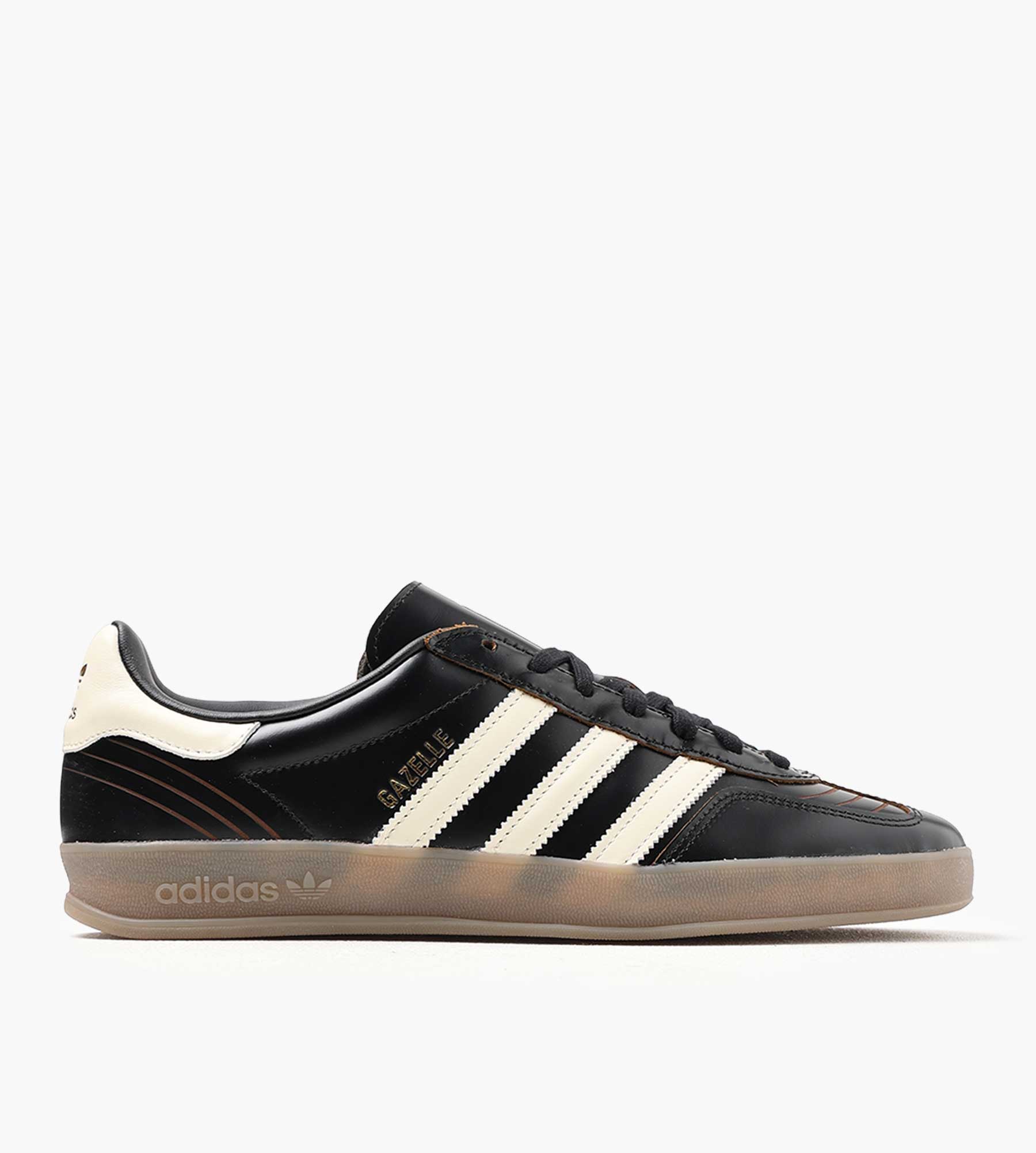 Adidas Gazelle Indoor Cblack Crewht Gum4 - Adidas - Footwear