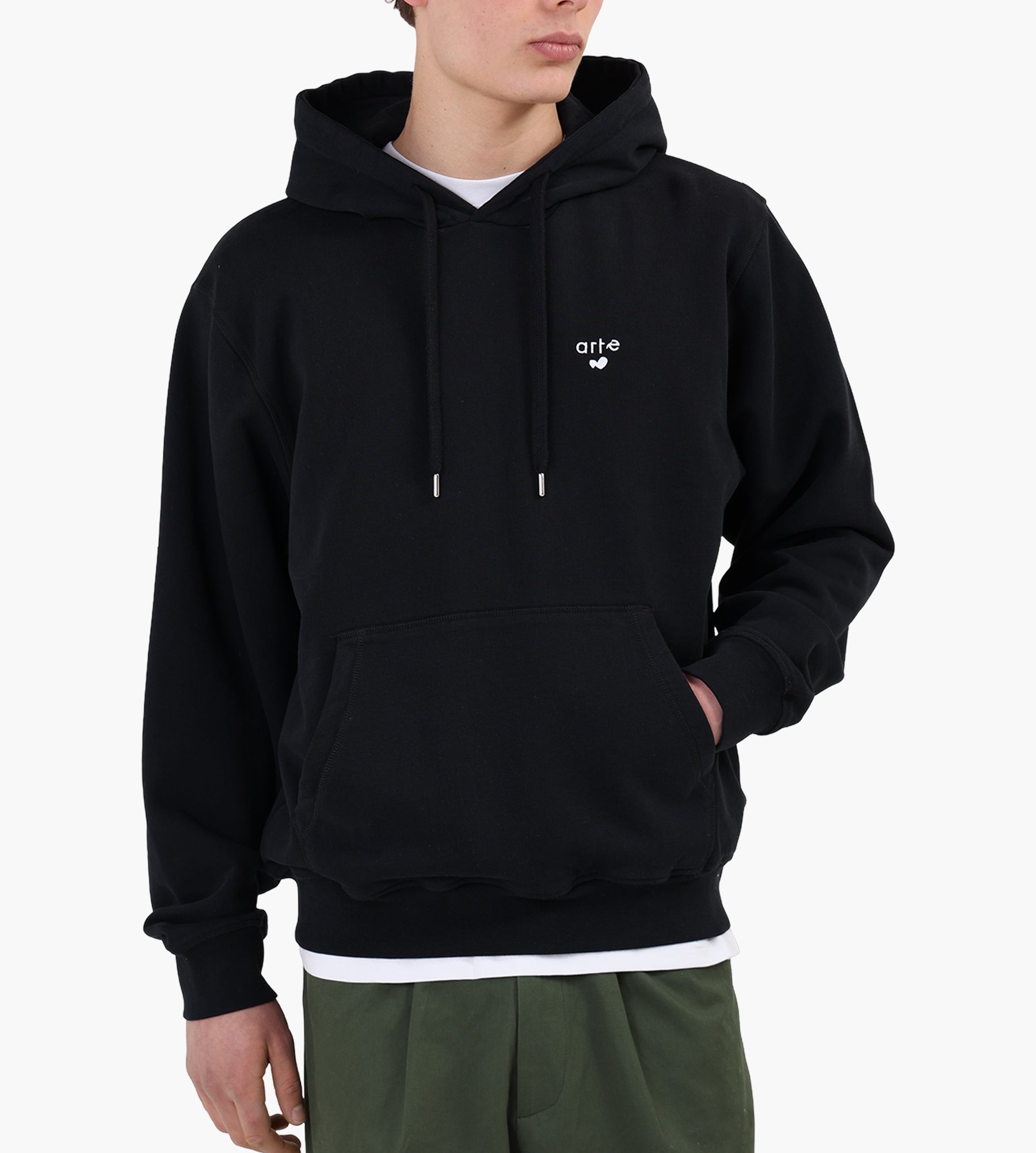 Arte Antwerp Heart Logo Hoodie Black