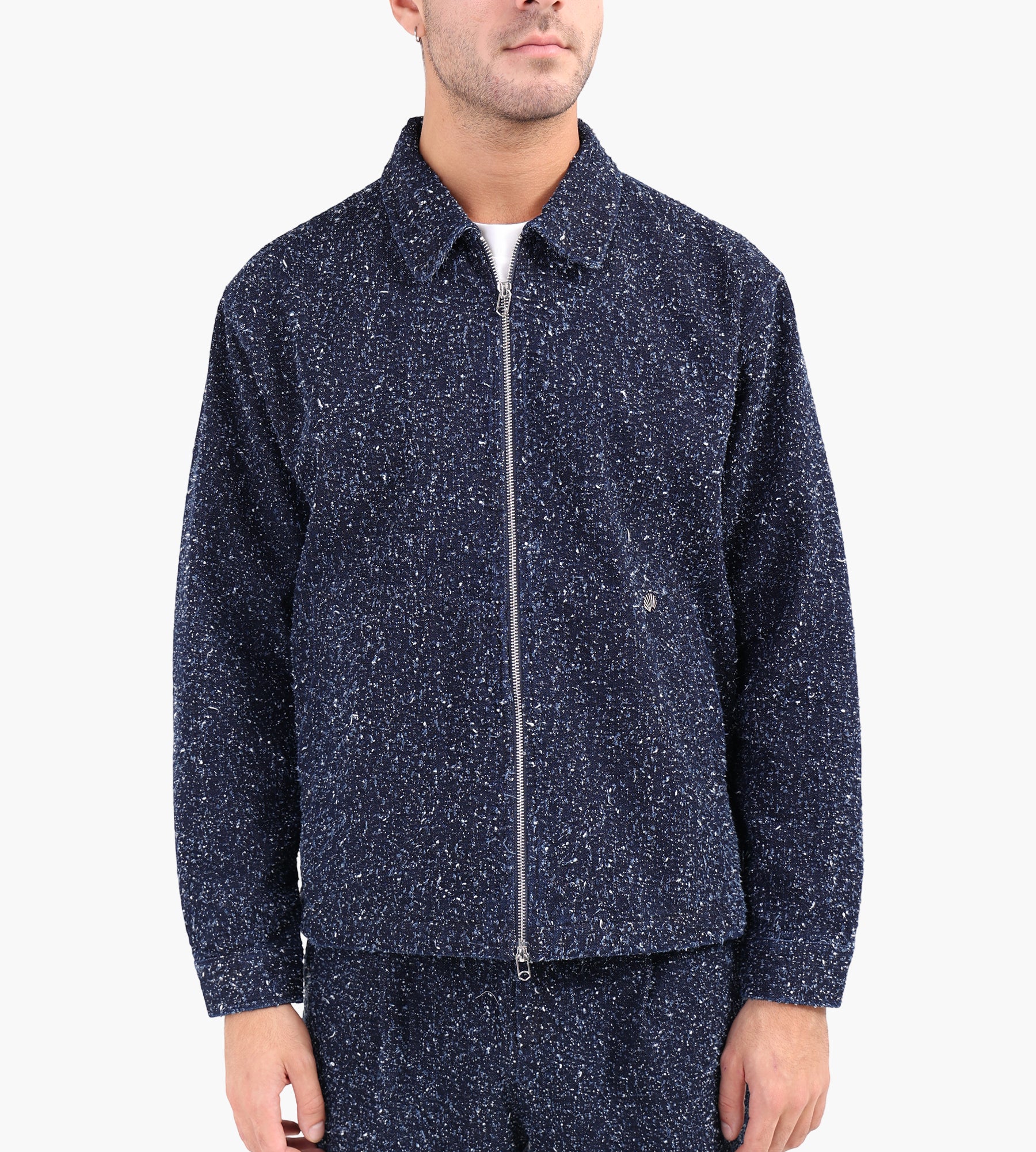 New Amsterdam Surf Association Spray Overshirt Denim Blue