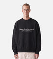New Amsterdam Surf Association Worked Logo Crewneck Strass Black White