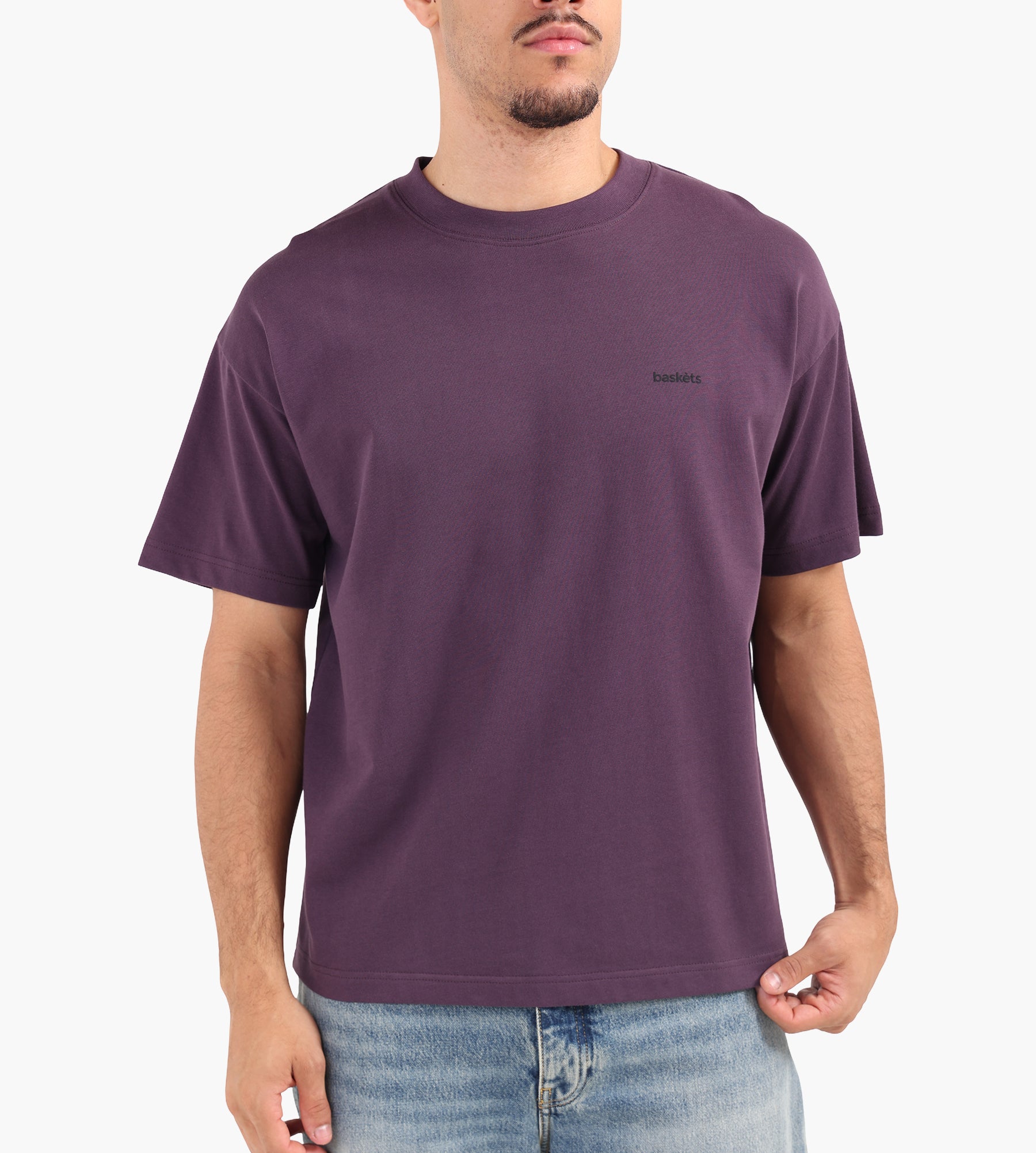 Baskèts Modern Essential Tee Dark Plum