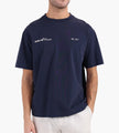 OLAF Script Friends Boxy Tee Navy