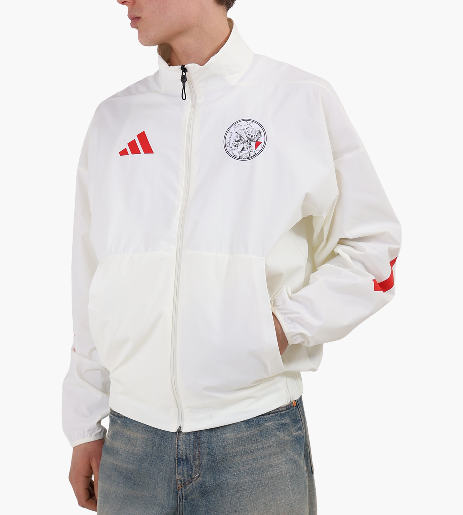 Adidas Ajax Anth Jacket Owhite