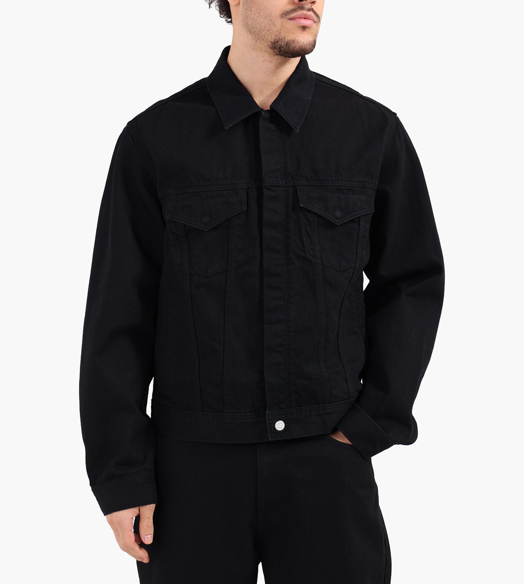 Arte Antwerp Circle Logo Jeans Jacket Black