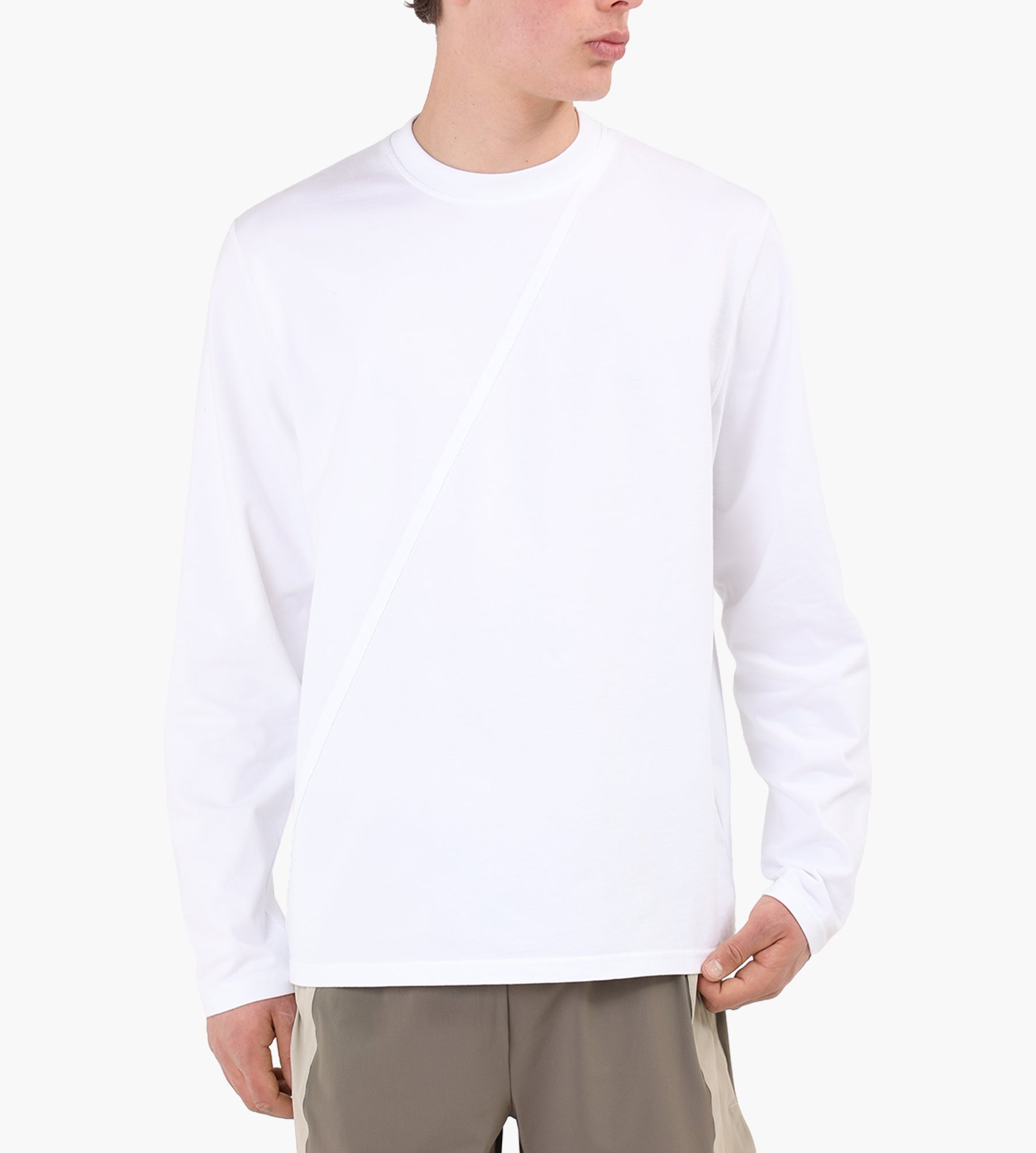 Arte Antwerp Back Circle Logo Longsleeve White