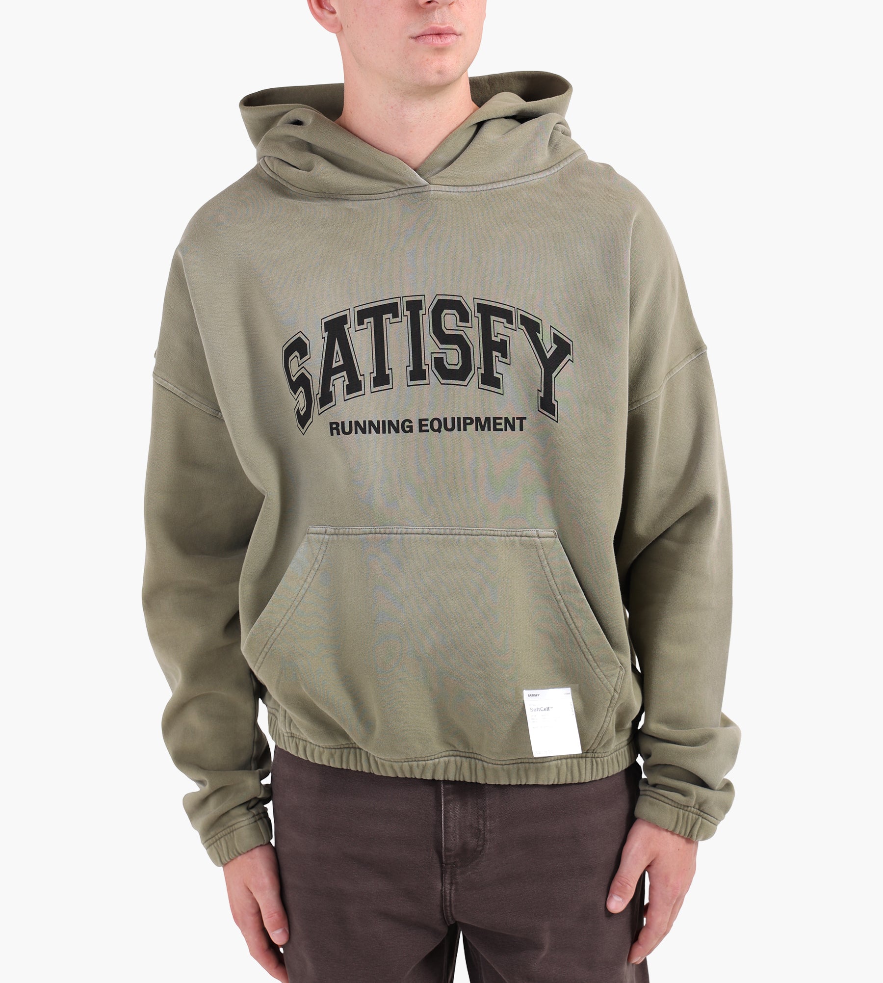 Satisfy SoftCell Hoodie Sun Bleached Military Olive