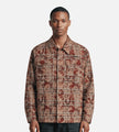 Daily Paper Washed Check Long Sleeve Shirt Madder Brown