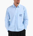 Obey Bigwig Blueprint Woven Shirt Cerulean Multi
