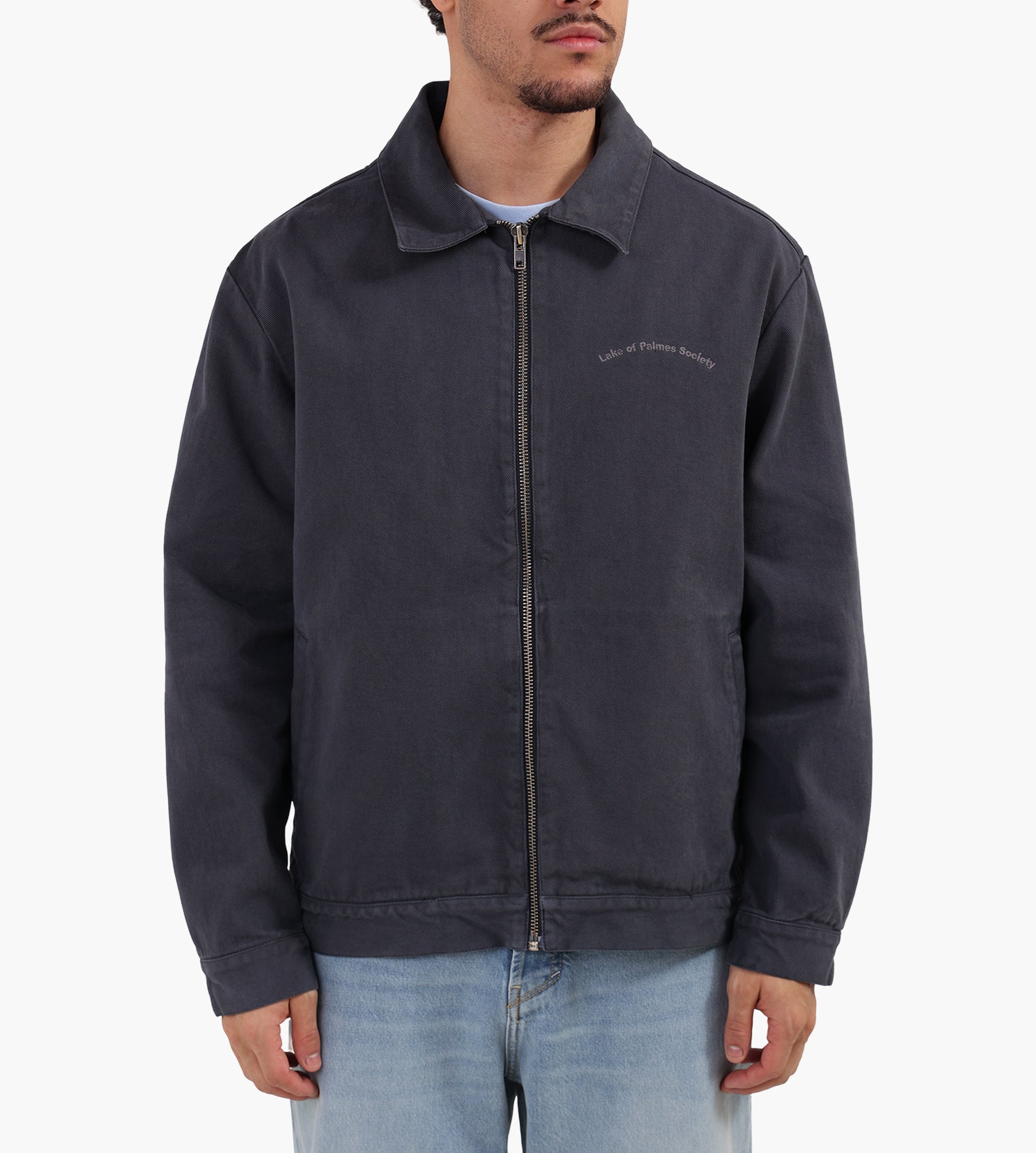 Palmes Lake Zip Jacket Charcoal