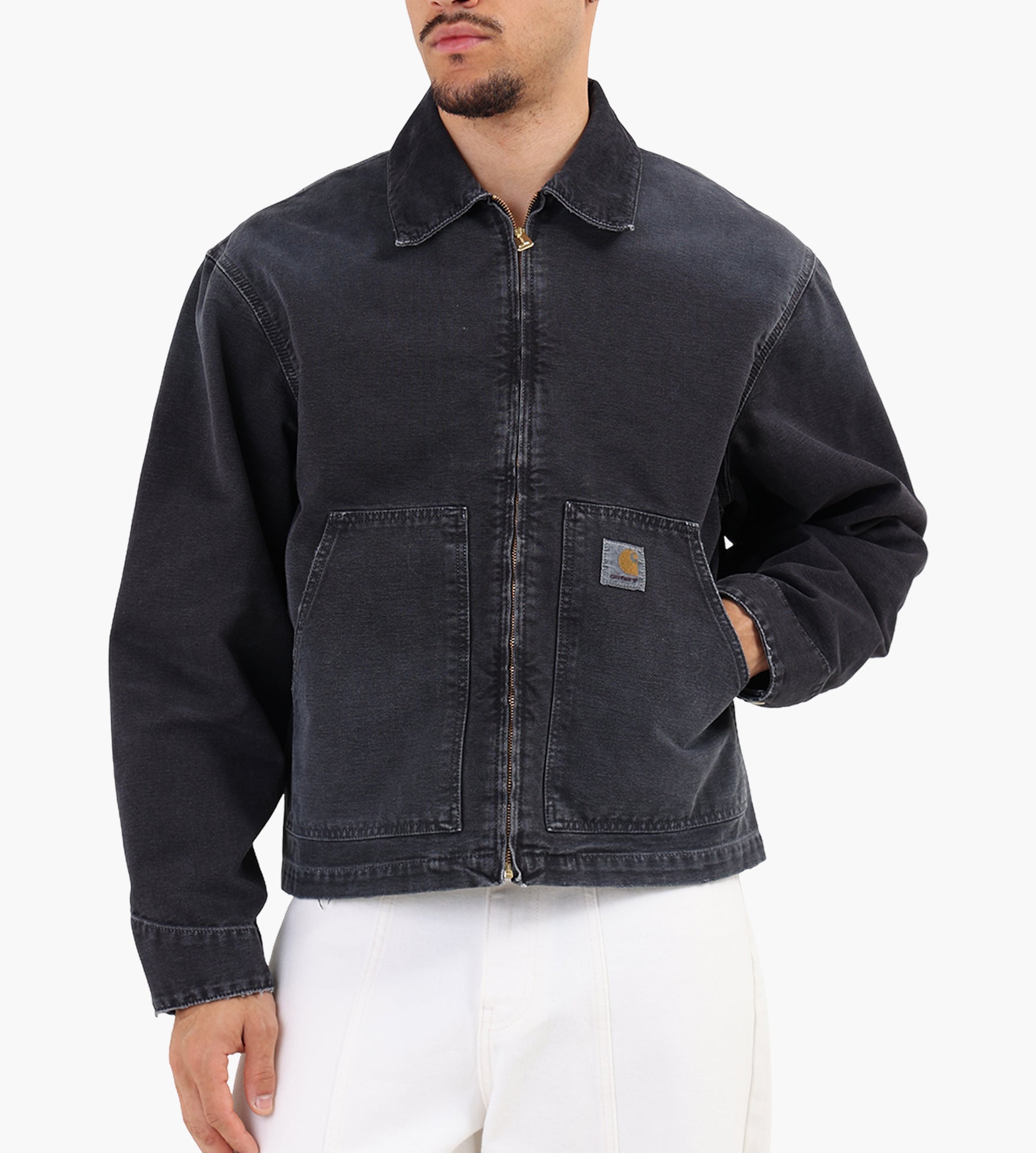 Carhartt WIP OG Arcan Jacket Black Black Destroy Wash