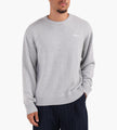 Baskèts Modern Script Knit Crewneck Ash Grey