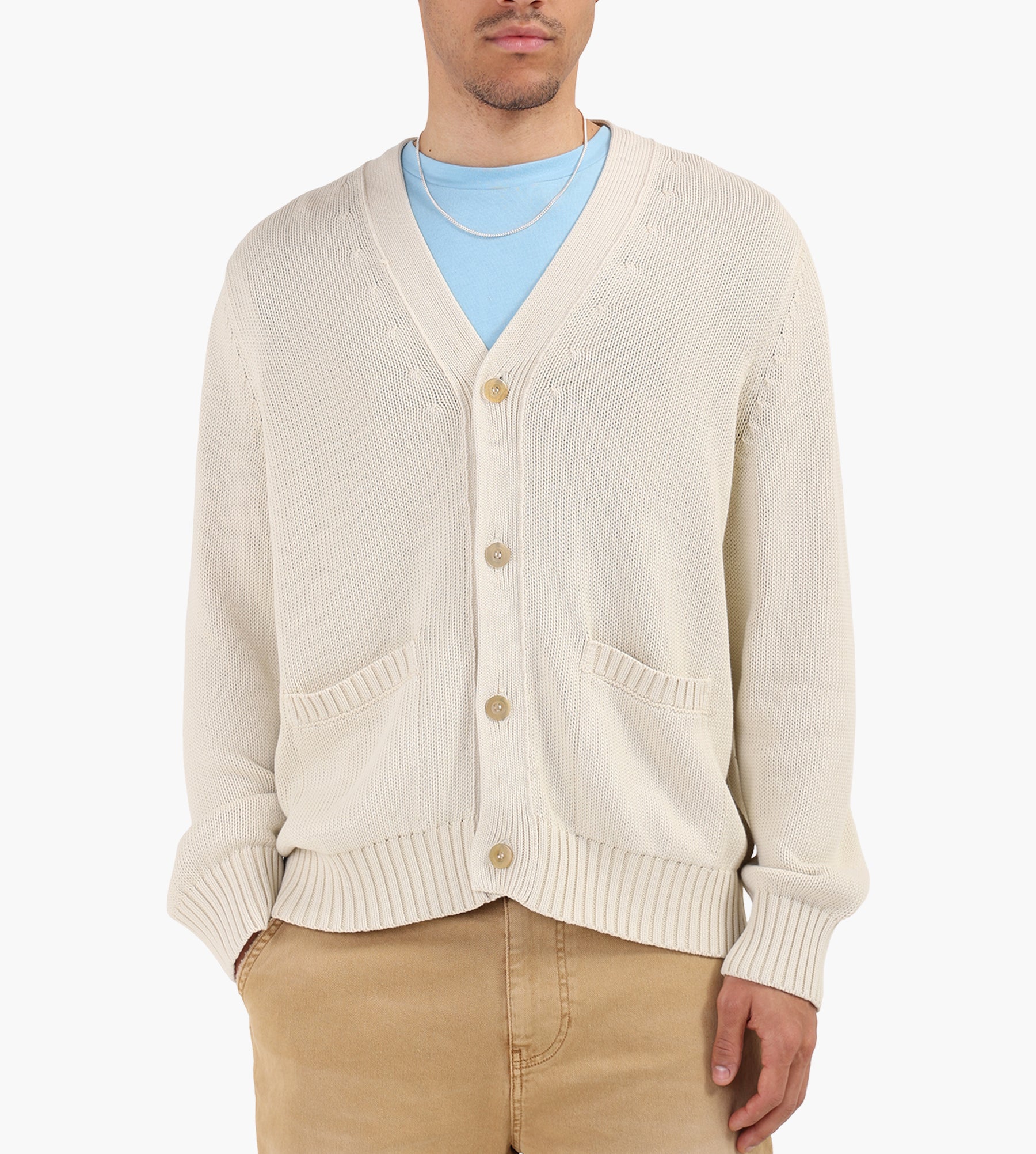 Corridor Acid Wash Cardigan Natural