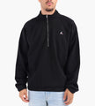 ROA Logo 490GSM Heavy Half Zip Black
