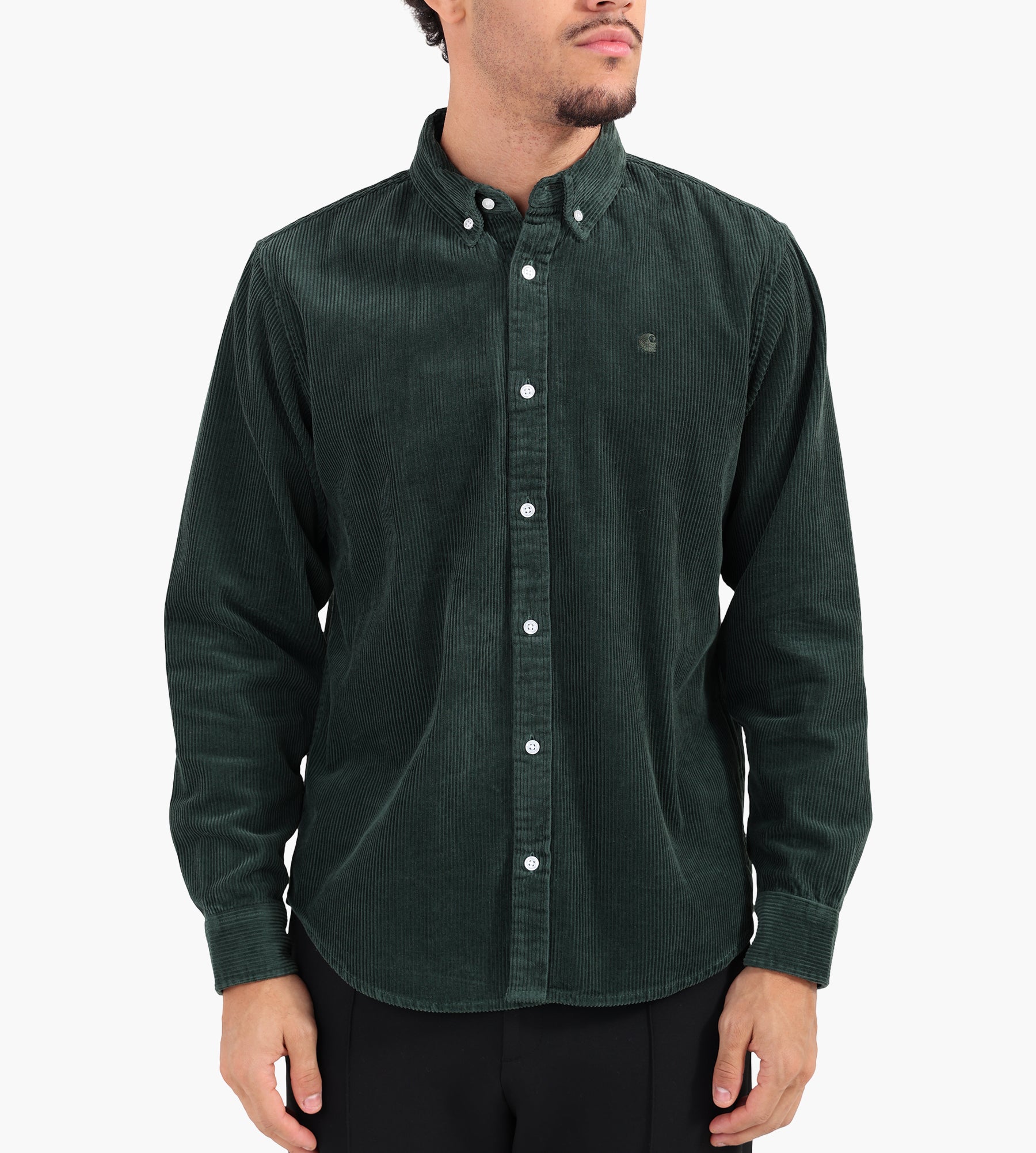 Carhartt WIP Long Sleeve Madison Cord Shirt Sycamore Tree Sycamore Tree