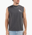 Palmes Ramus Sleeveless T-Shirt Charcoal