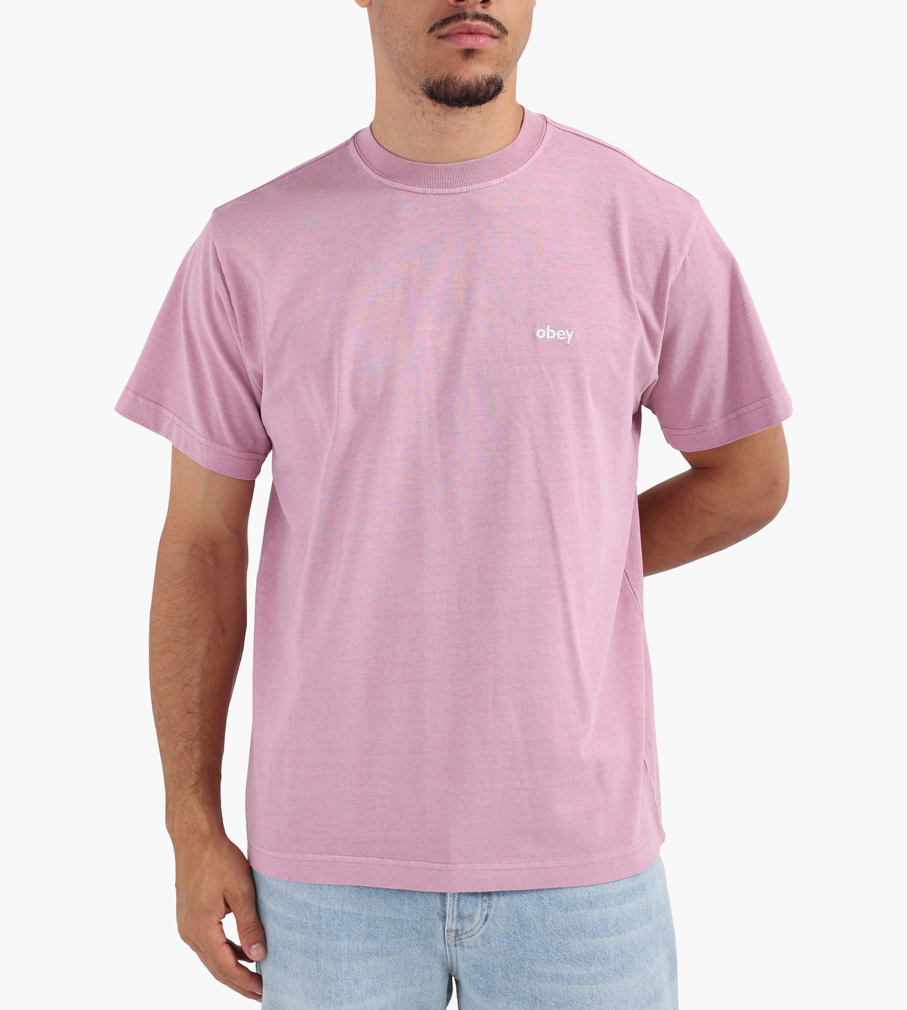 Obey Lowercase Pigment Tee Pigment Lilac