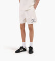 Sporty & Rich Varsity Crest Gym Short Ecru Navy