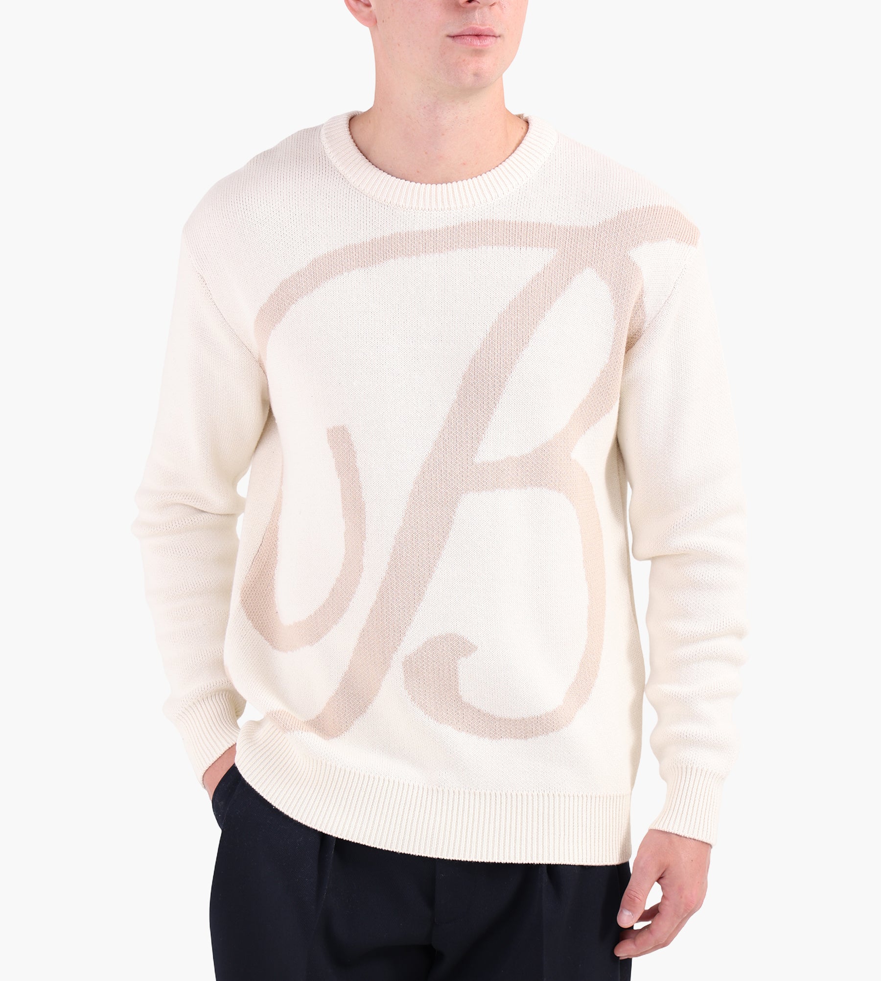 Baskèts B Knit Crewneck Cream
