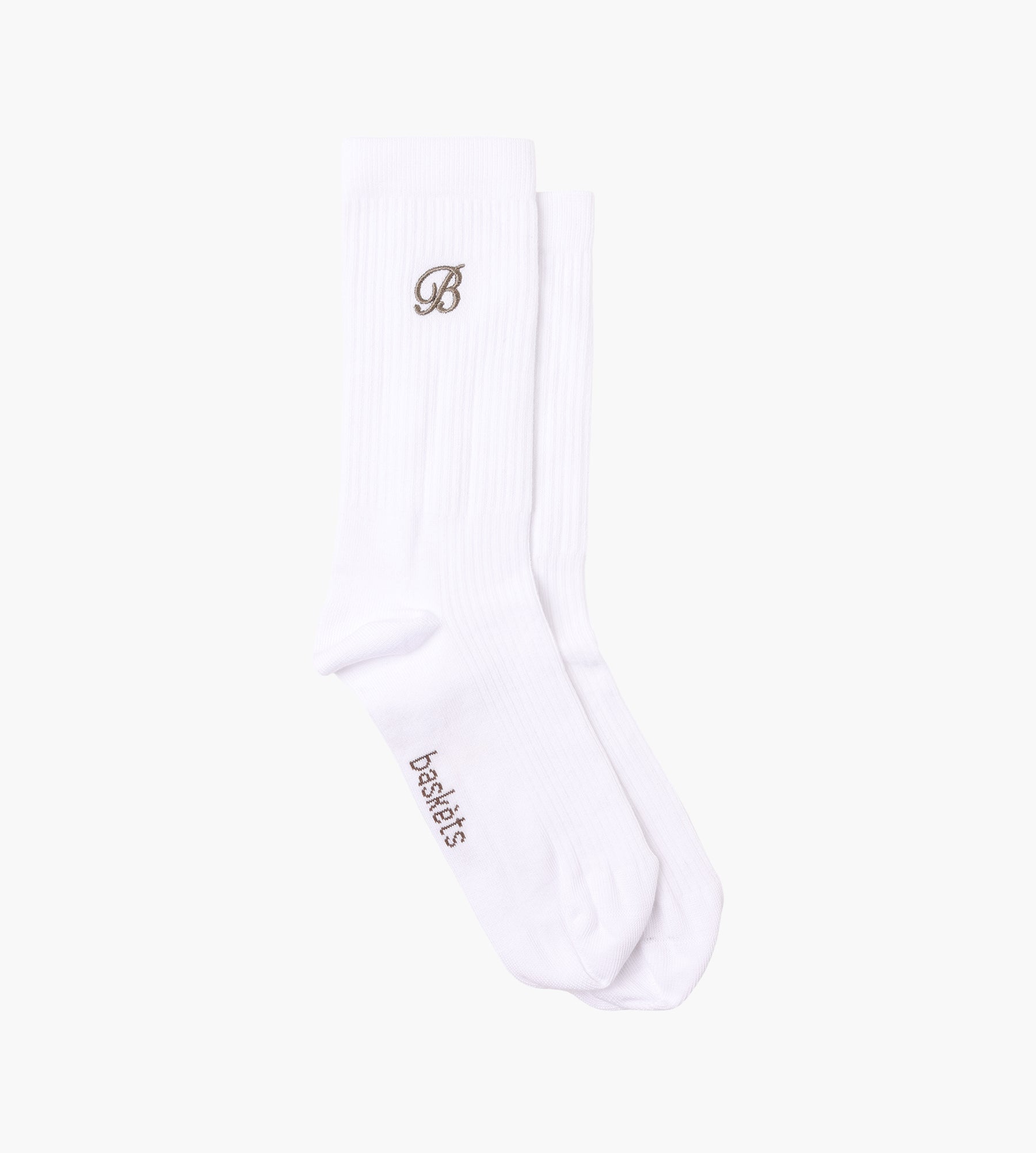 Baskèts Socks White Khaki